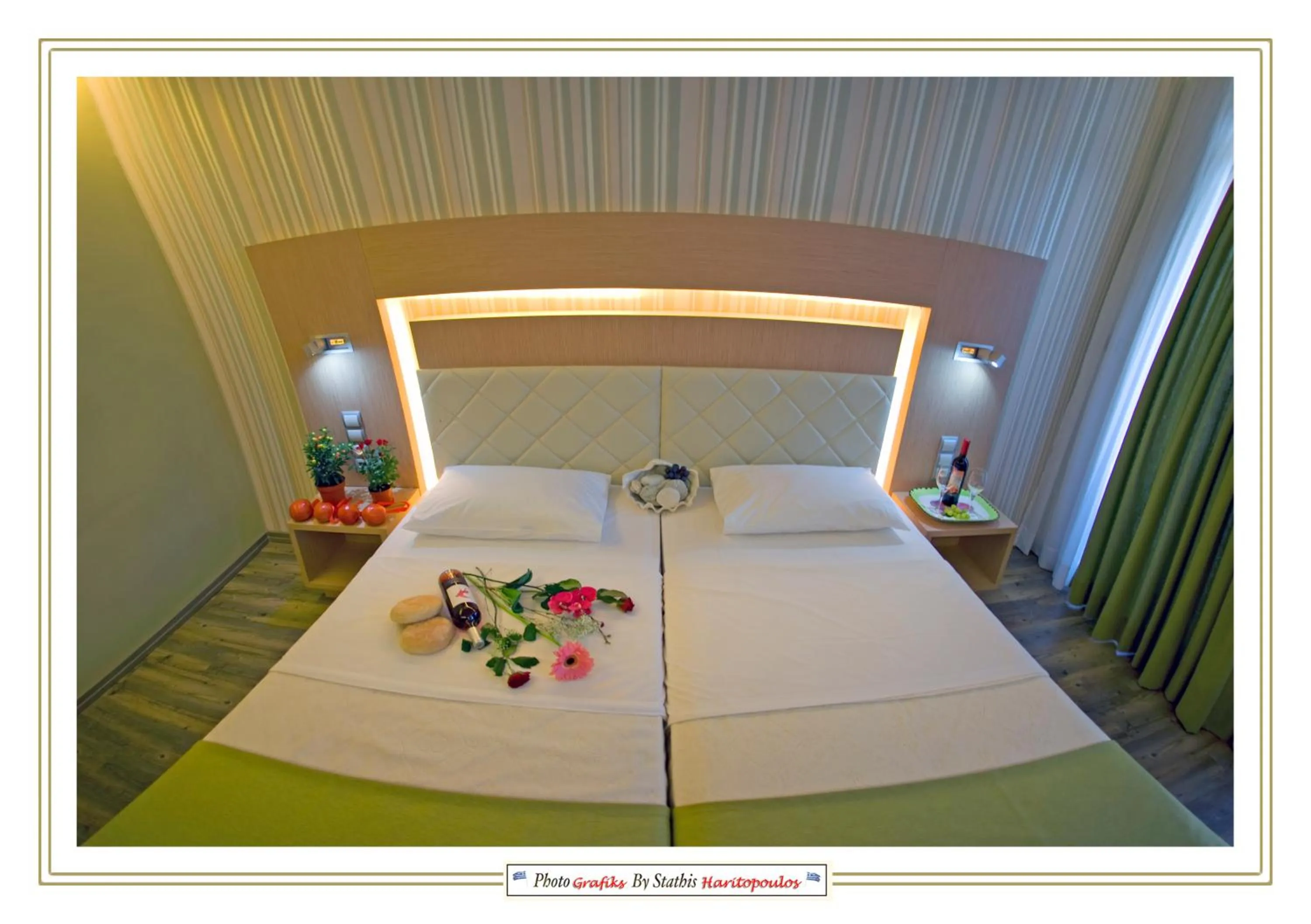 Bed in Nefeli Apartments