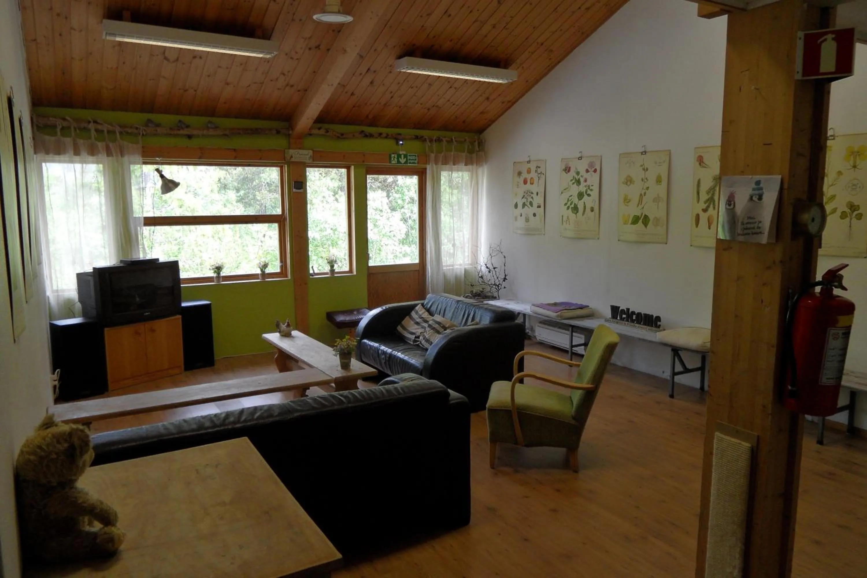 Communal lounge/ TV room in Gjesteheim Havdal