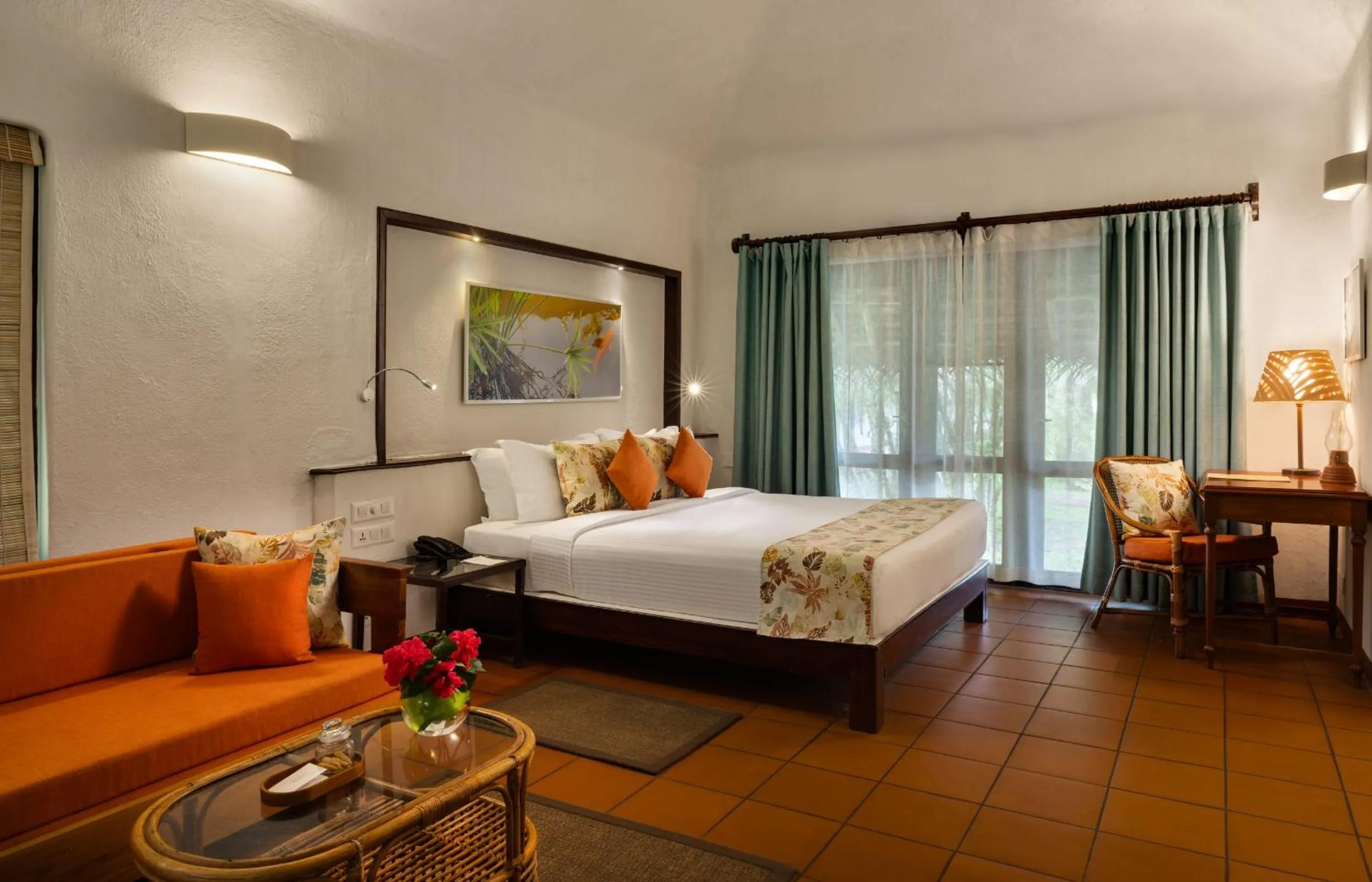 Bed in Marari Beach Resort Alleppey - A CGH Earth Experience