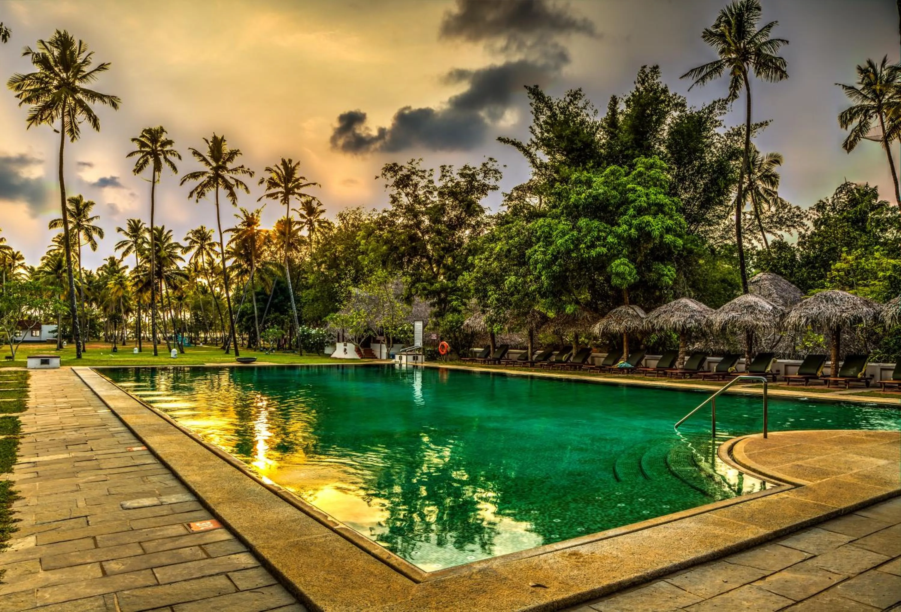 Swimming pool in Marari Beach Resort Alleppey - A CGH Earth Experience