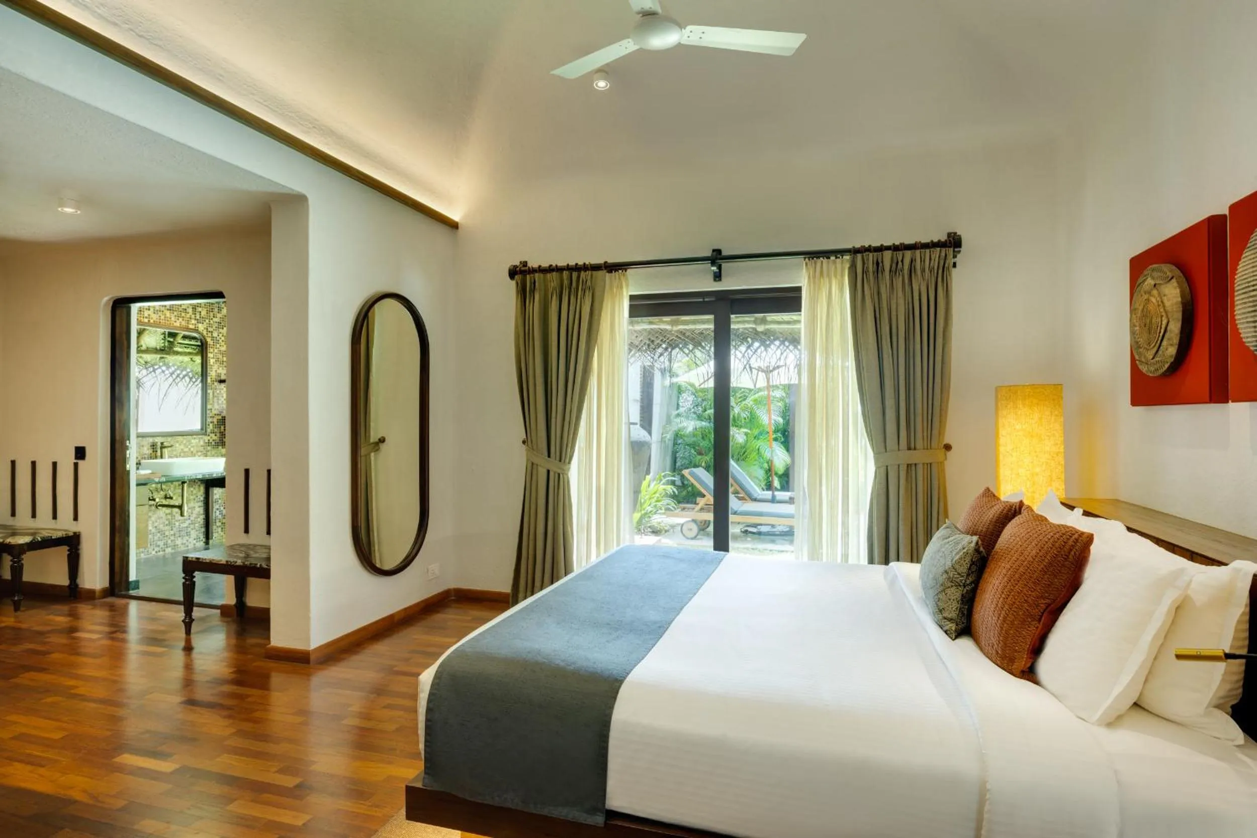 Bed in Marari Beach Resort Alleppey - A CGH Earth Experience
