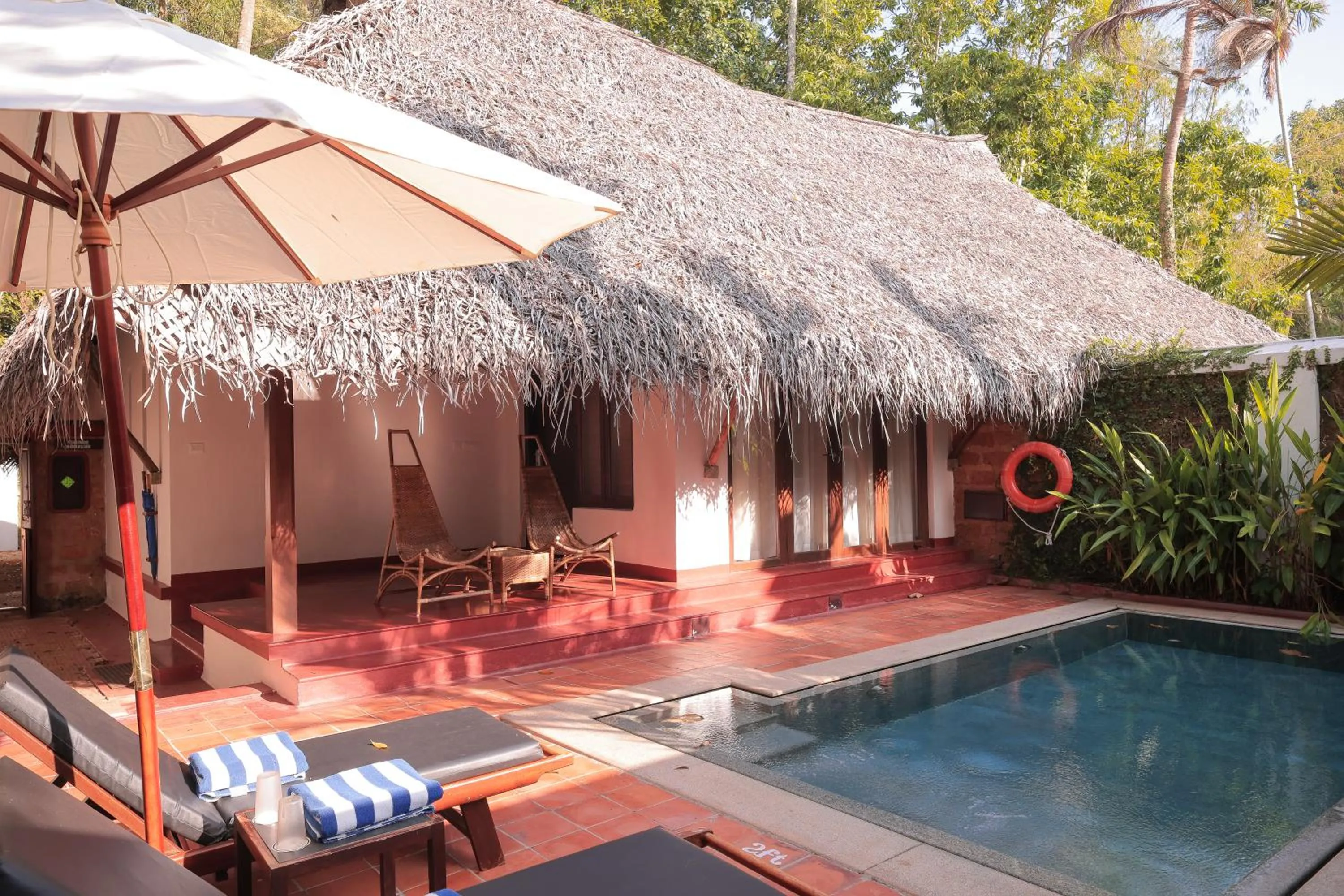 Swimming pool in Marari Beach Resort Alleppey - A CGH Earth Experience
