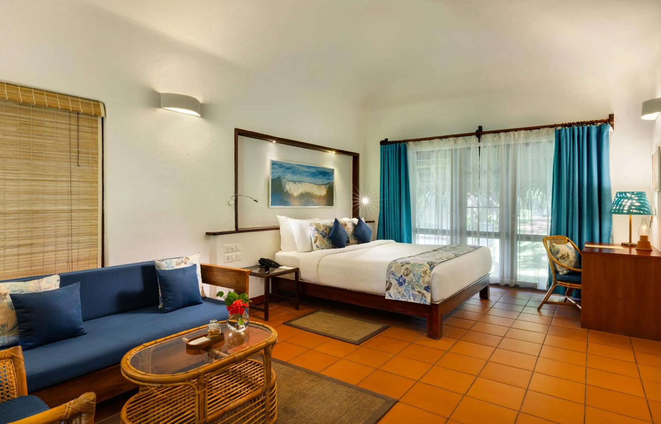 Bed in Marari Beach Resort Alleppey - A CGH Earth Experience