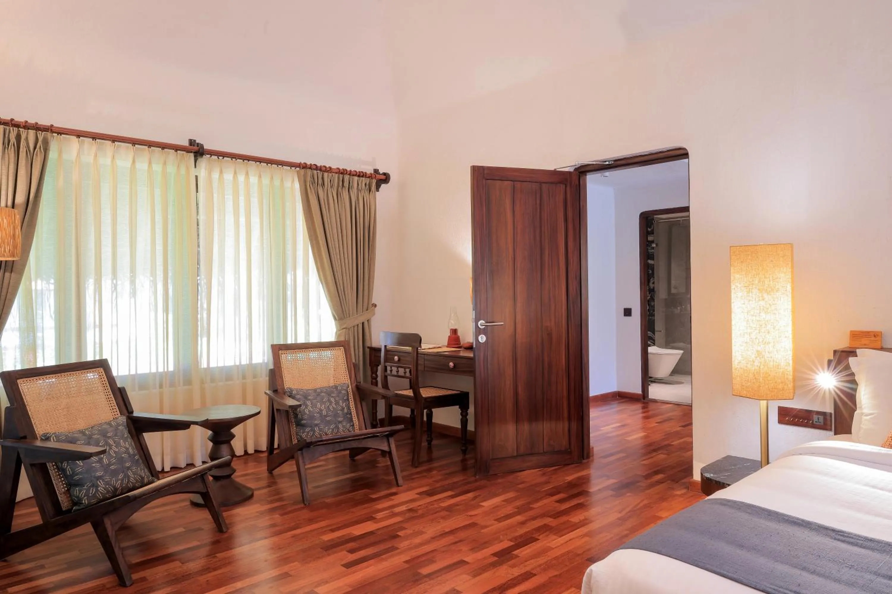 Photo of the whole room, Bed in Marari Beach Resort Alleppey - A CGH Earth Experience