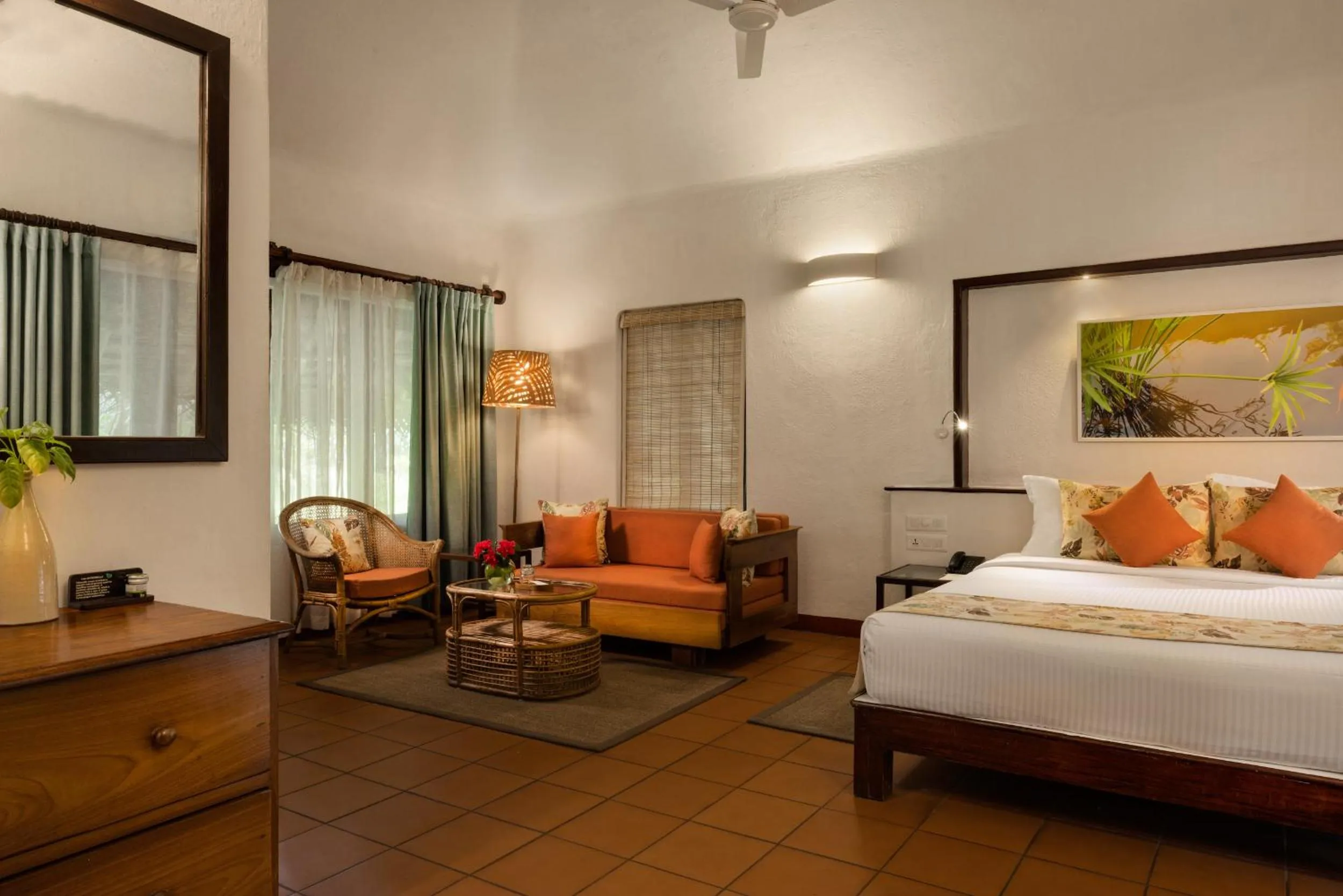 Bed in Marari Beach Resort Alleppey - A CGH Earth Experience