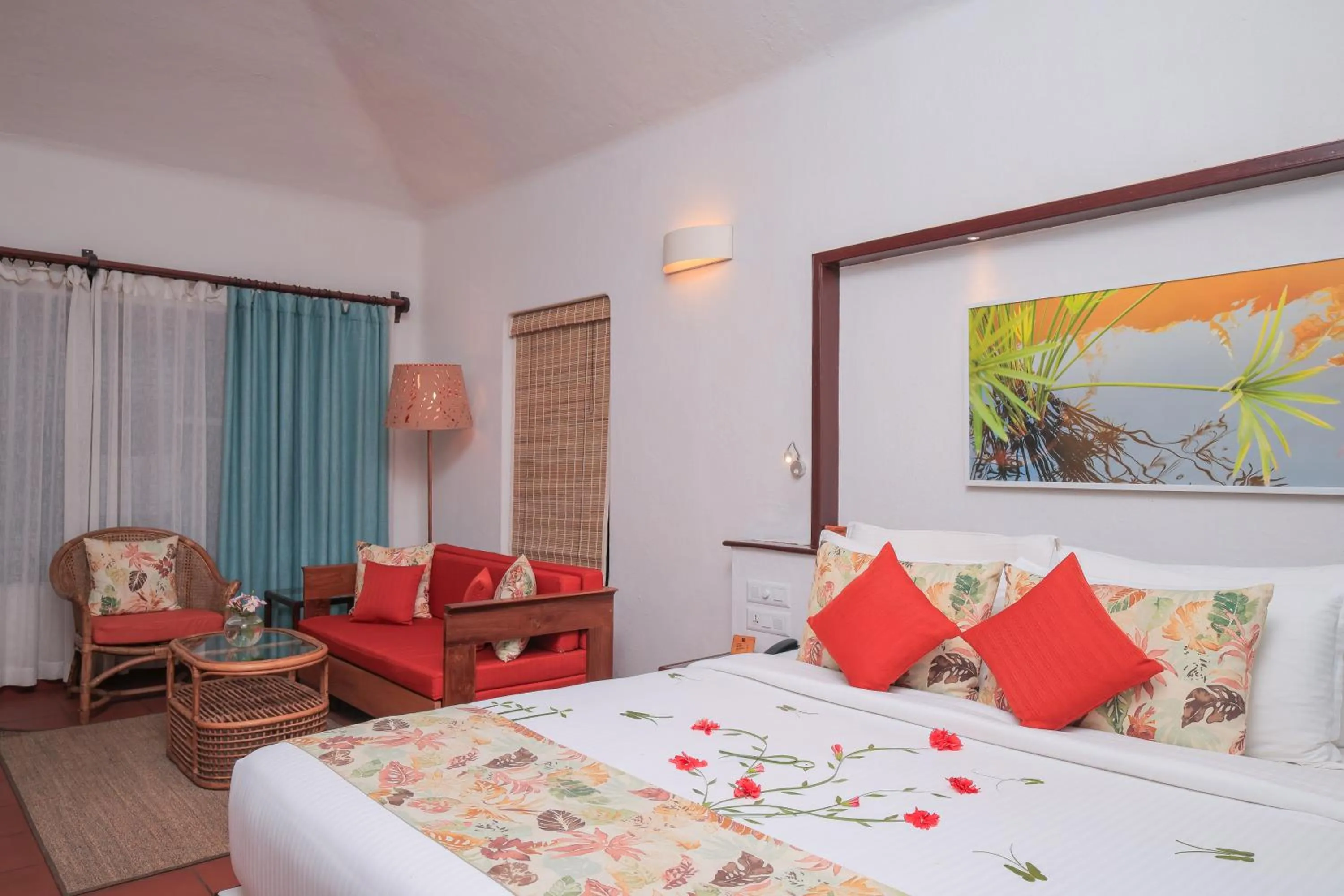 Bedroom, Bed in Marari Beach Resort Alleppey - A CGH Earth Experience