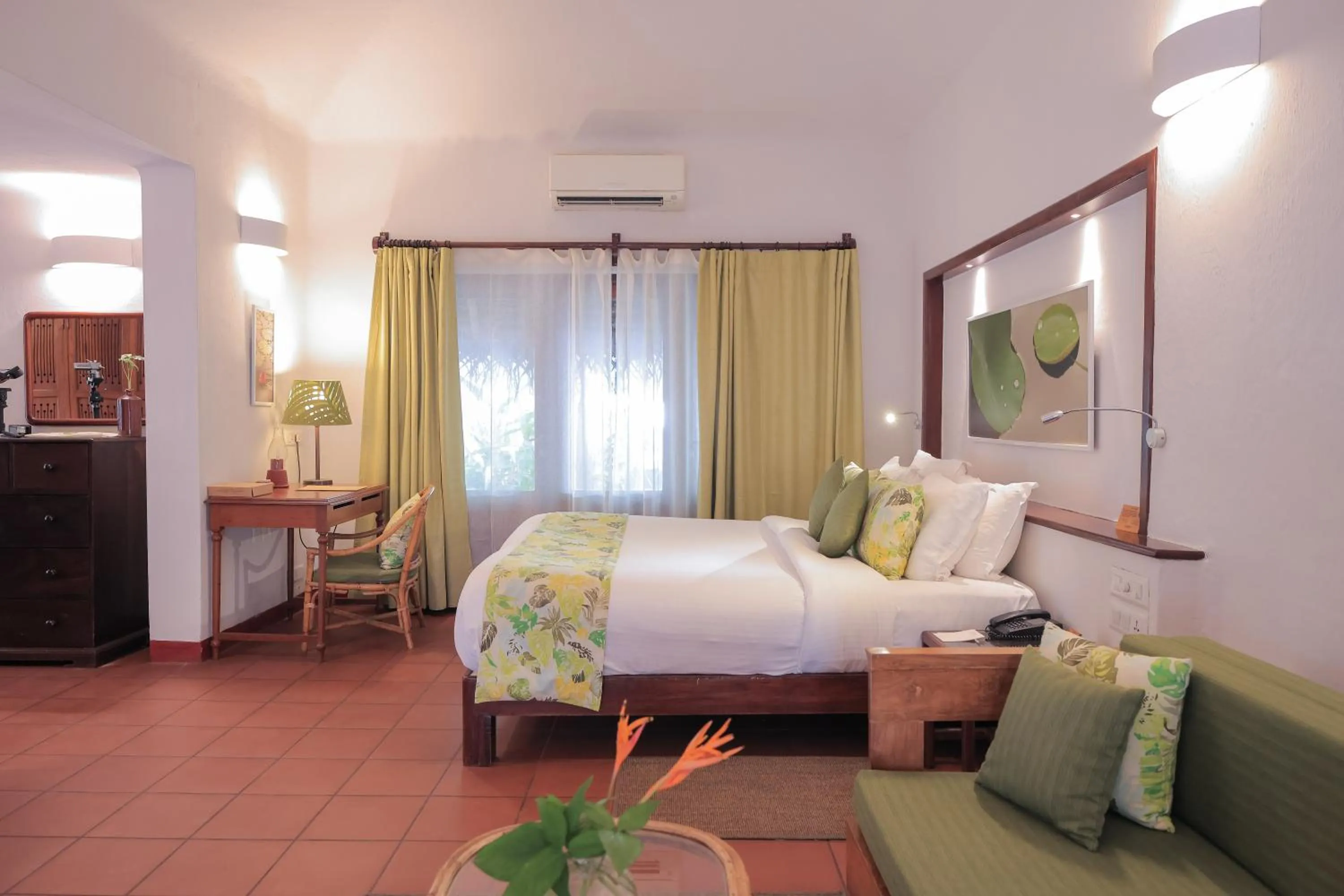 Bed in Marari Beach Resort Alleppey - A CGH Earth Experience