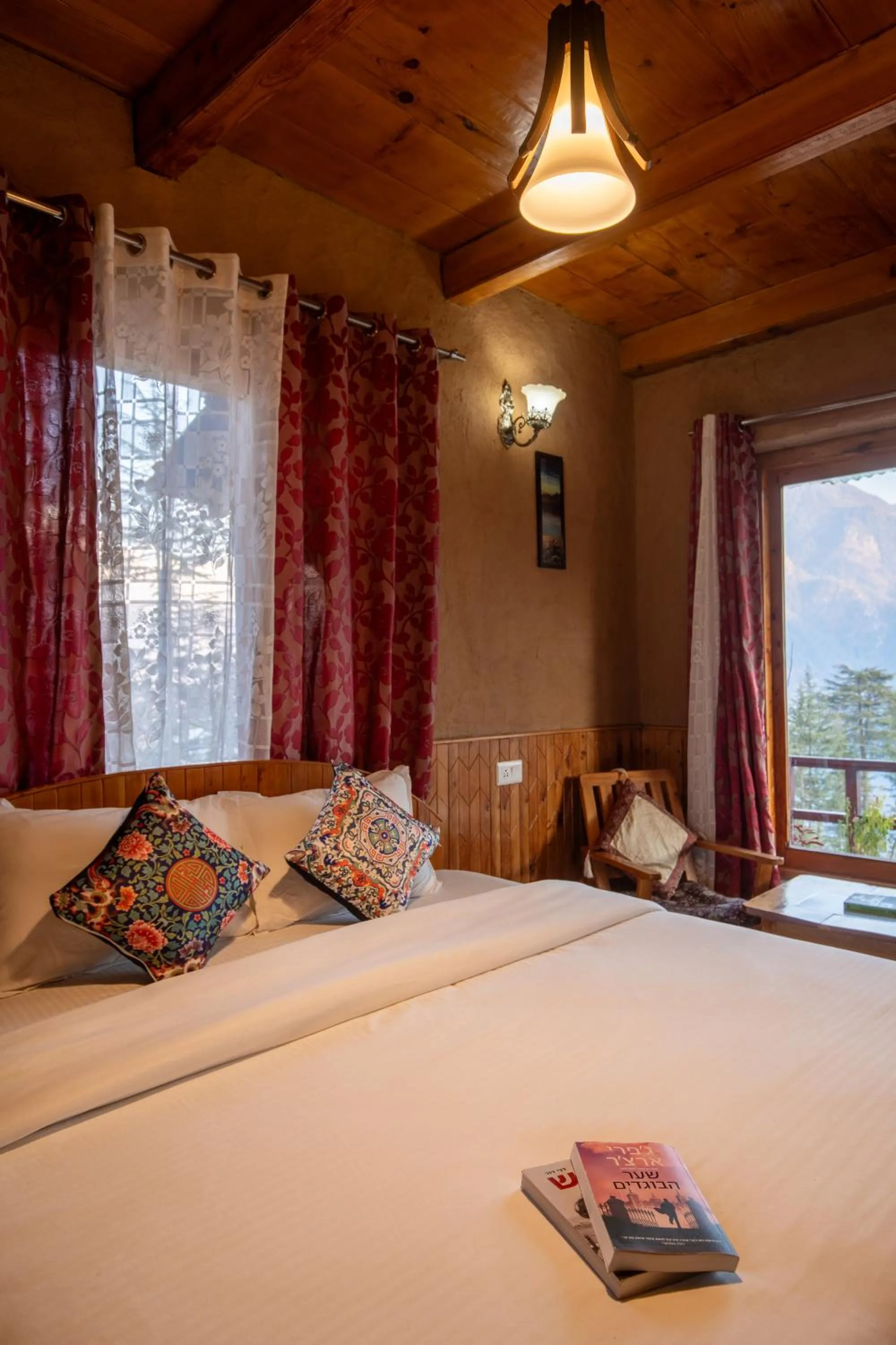 Photo of the whole room, Bed in Ishan Log Huts-A boutique home stay