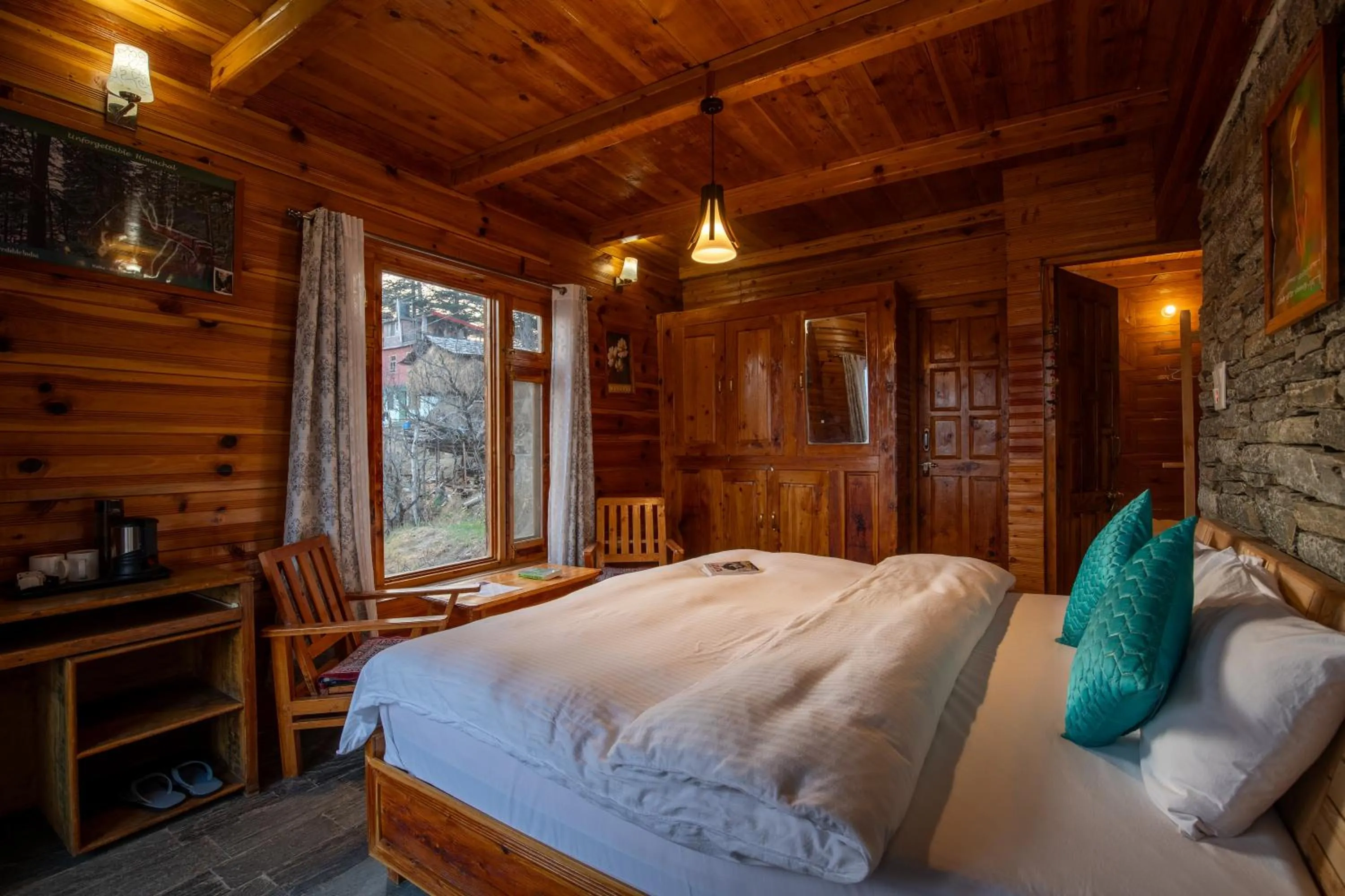 Bedroom, Bed in Ishan Log Huts-A boutique home stay