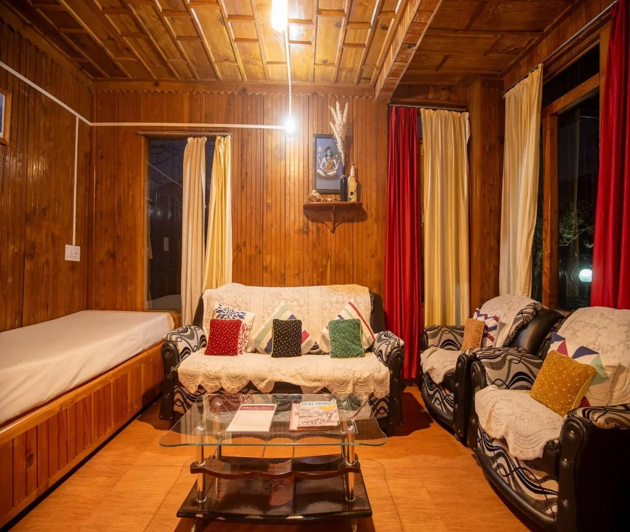 Bedroom, Bed in Ishan Log Huts-A boutique home stay