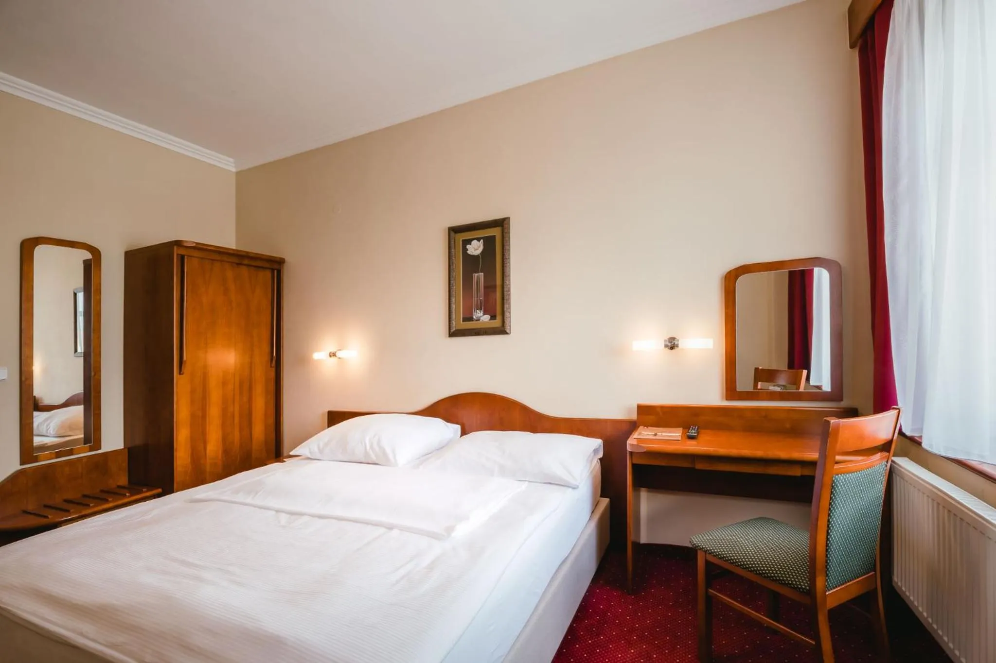 Bed in Wellness Hotel Lužan