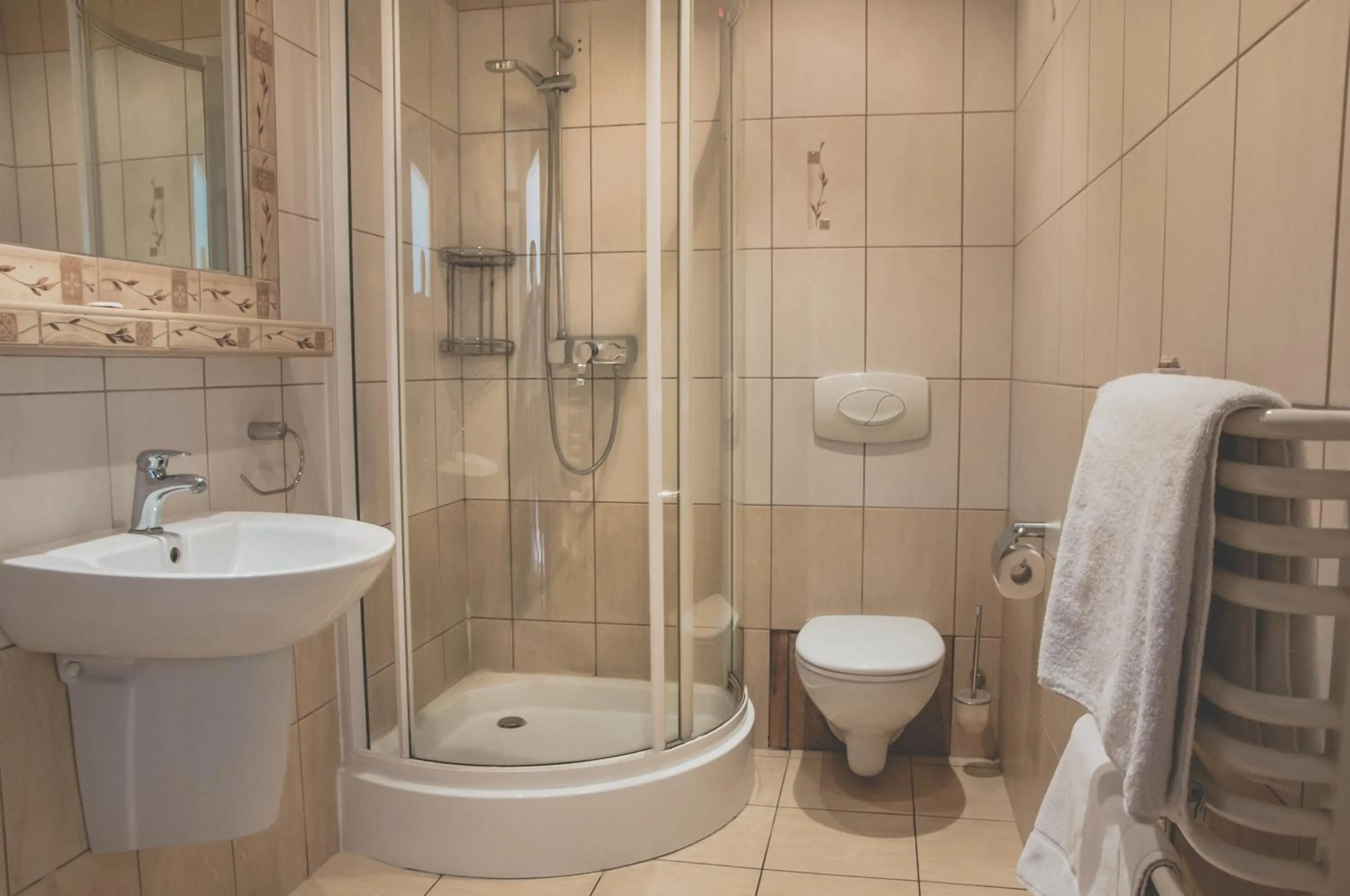 Shower in Hotel Dwa Księżyce