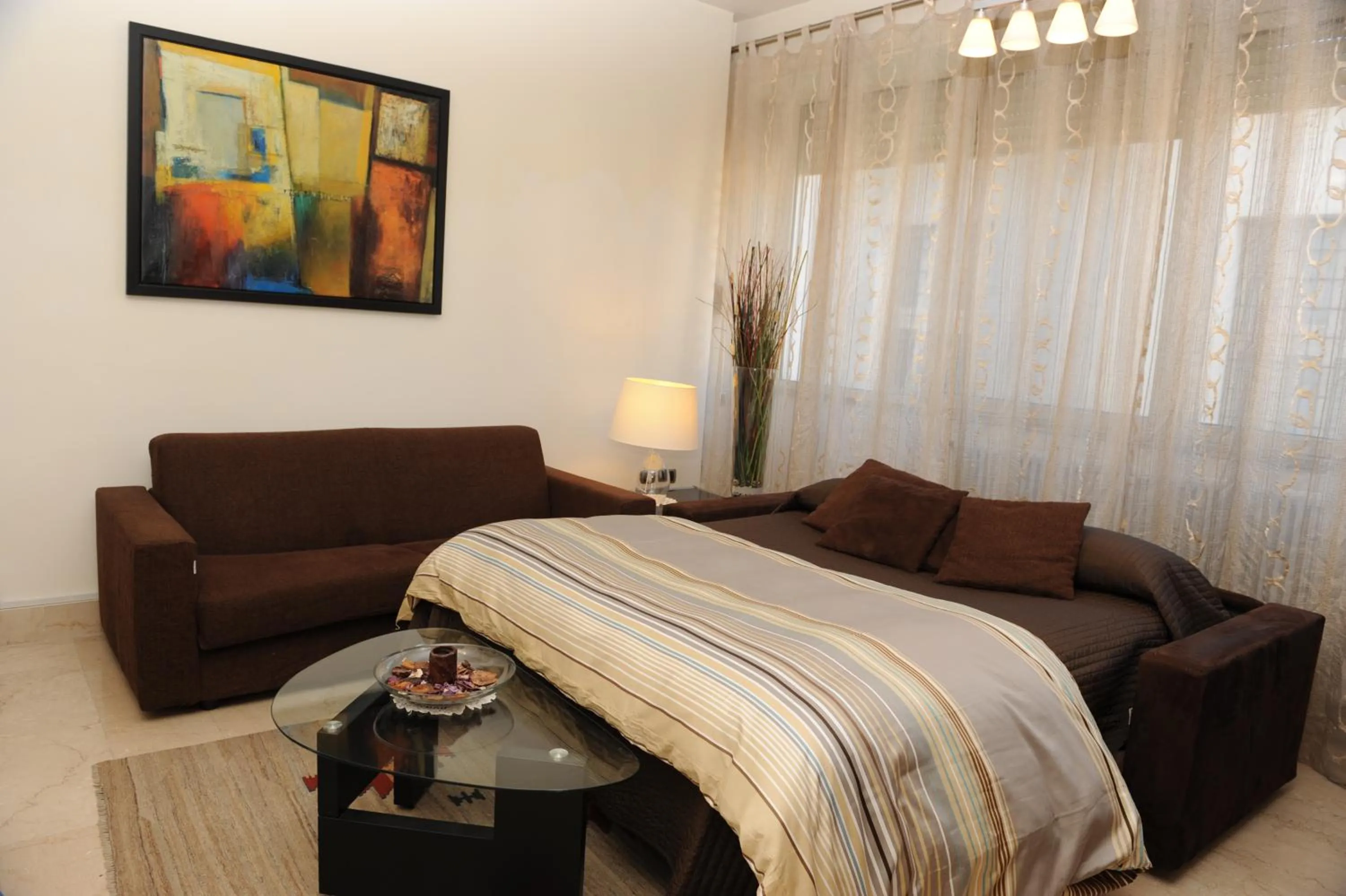 Living room, Bed in Lux Appartamenti