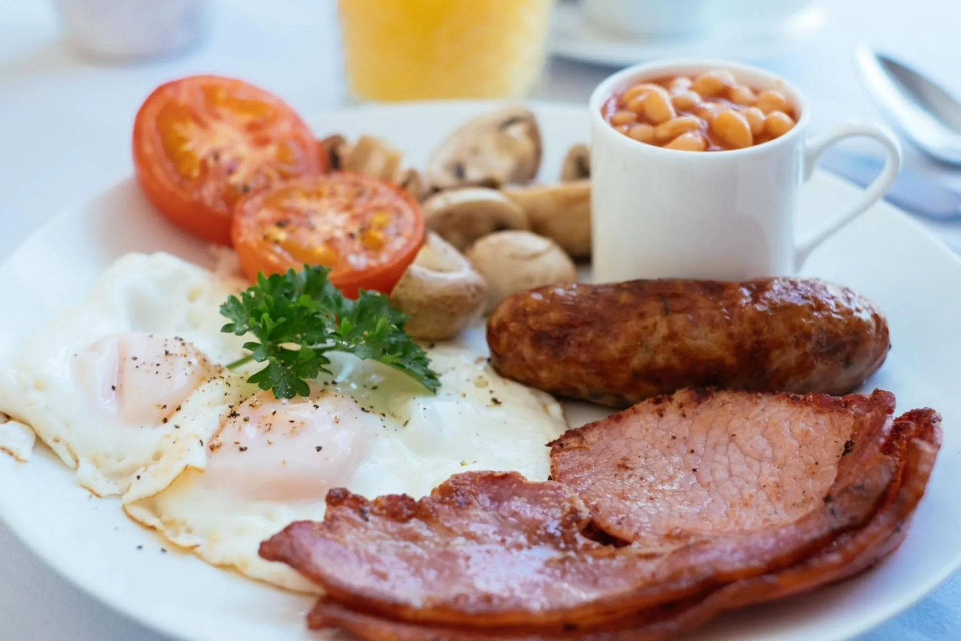 Food and drinks in Ty Afon - River House