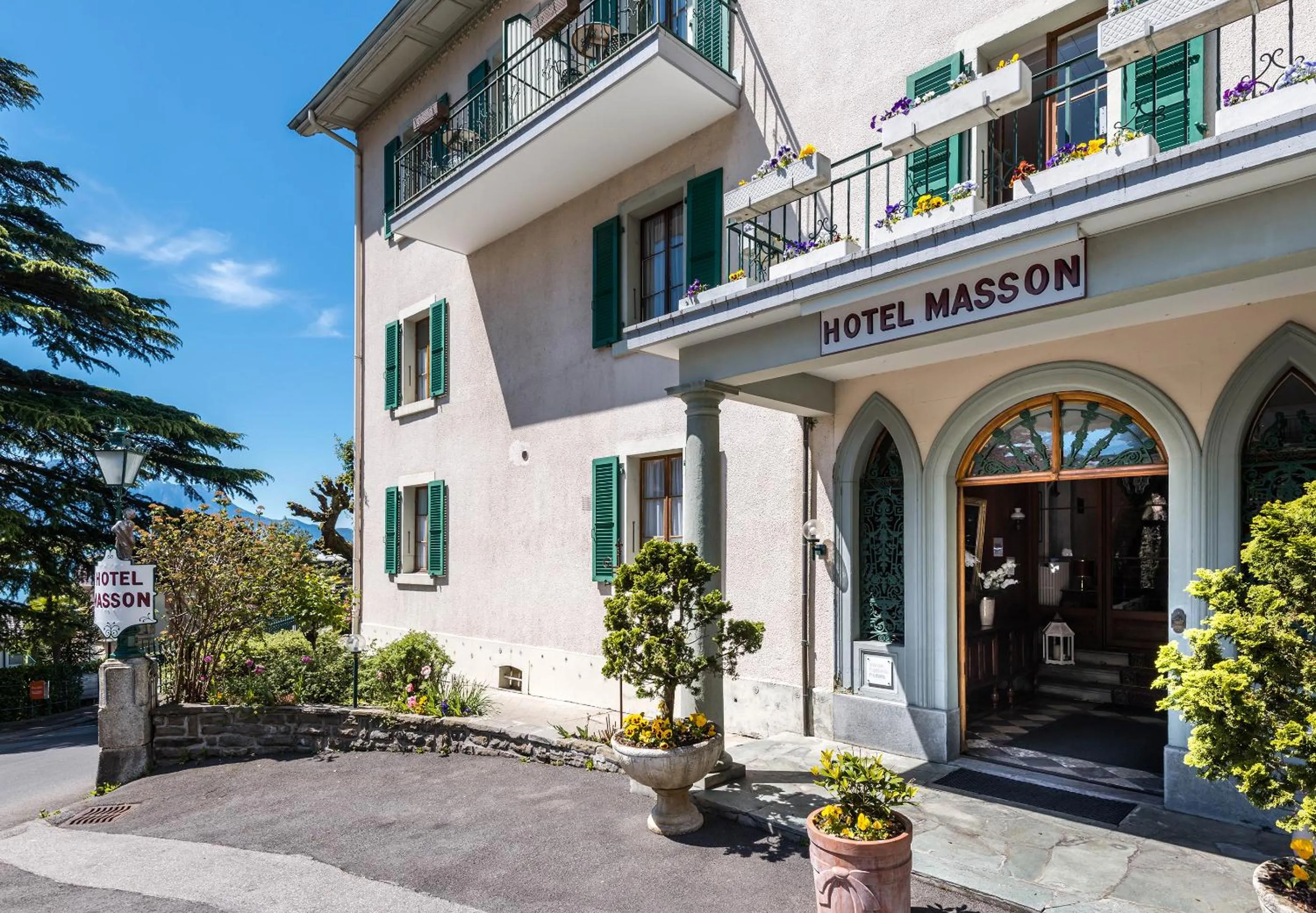 Property building in Swiss Historic Hotel Masson