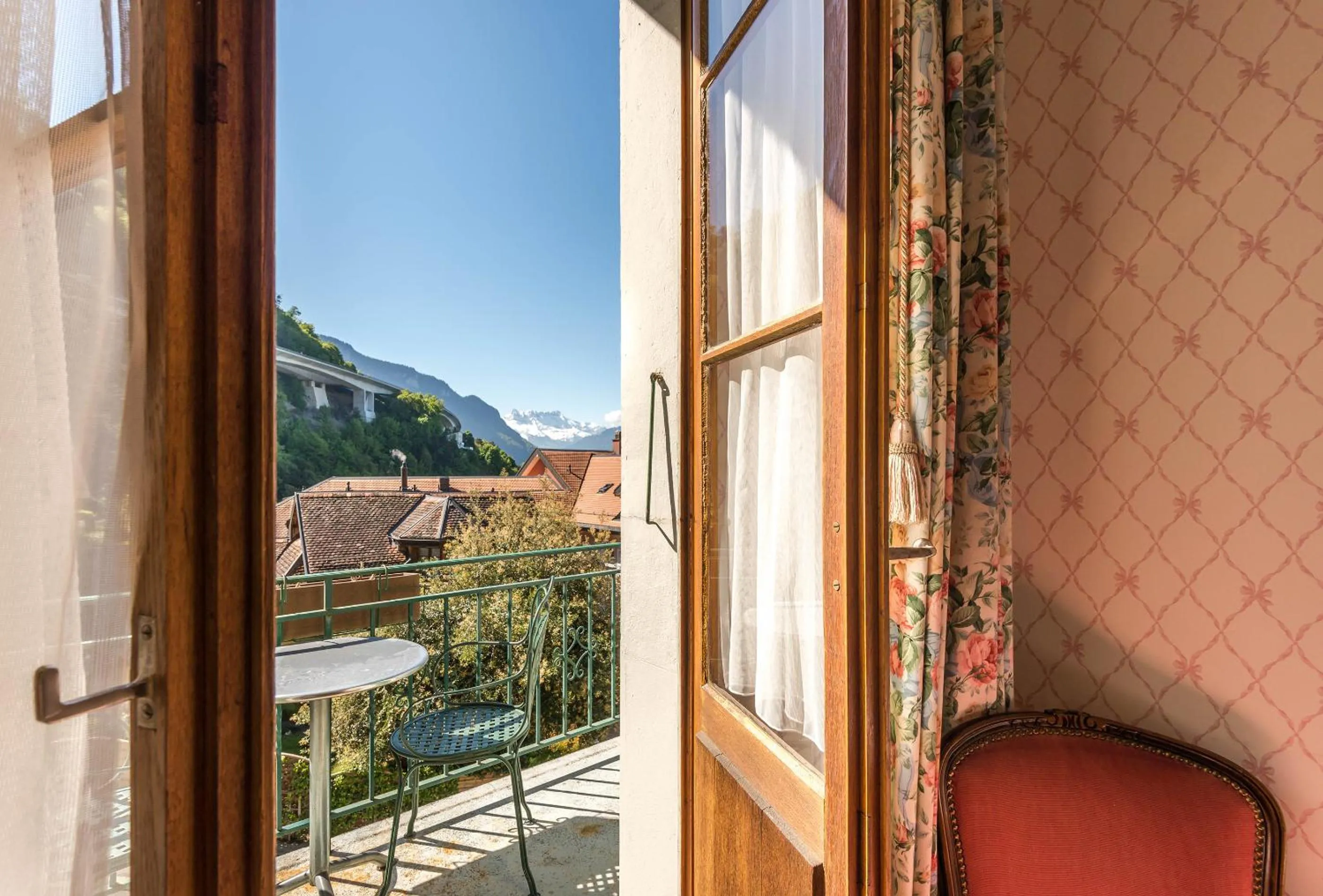 Day in Swiss Historic Hotel Masson