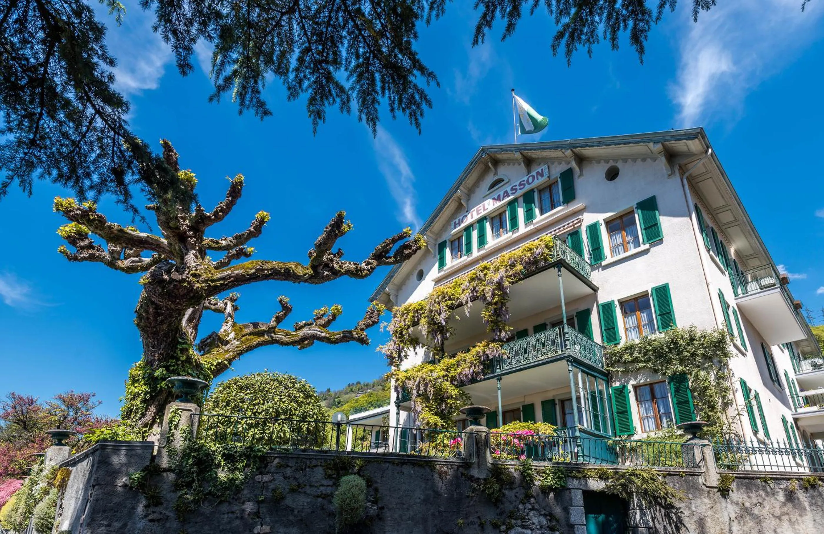 Property building in Swiss Historic Hotel Masson