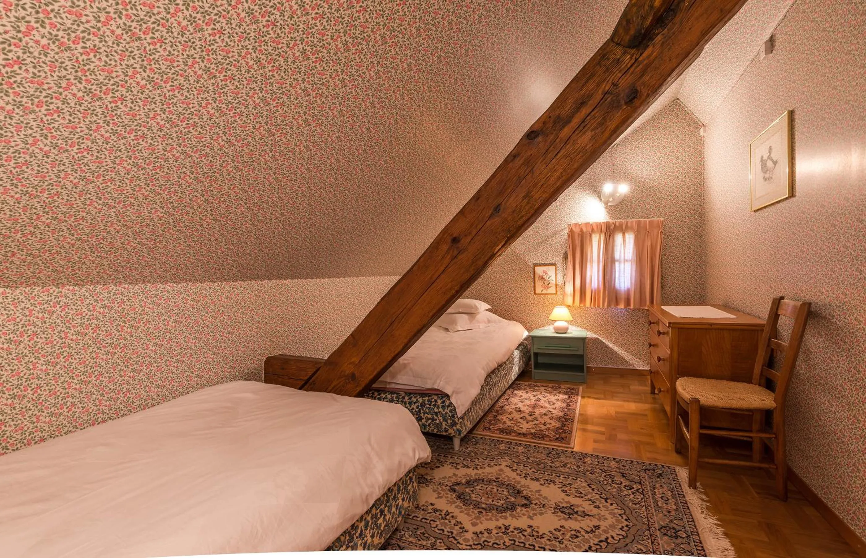 Bed in Swiss Historic Hotel Masson