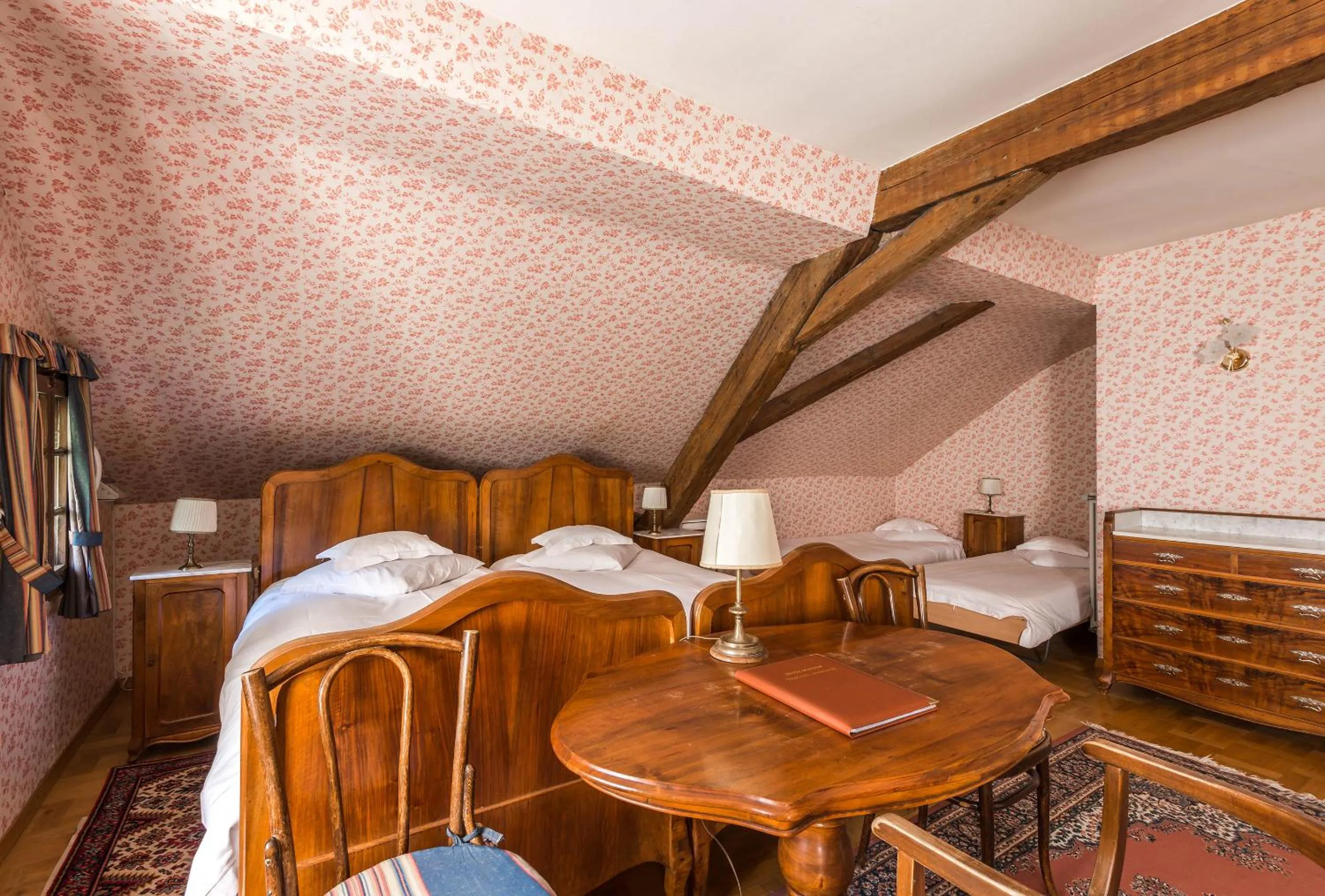 Bed in Swiss Historic Hotel Masson
