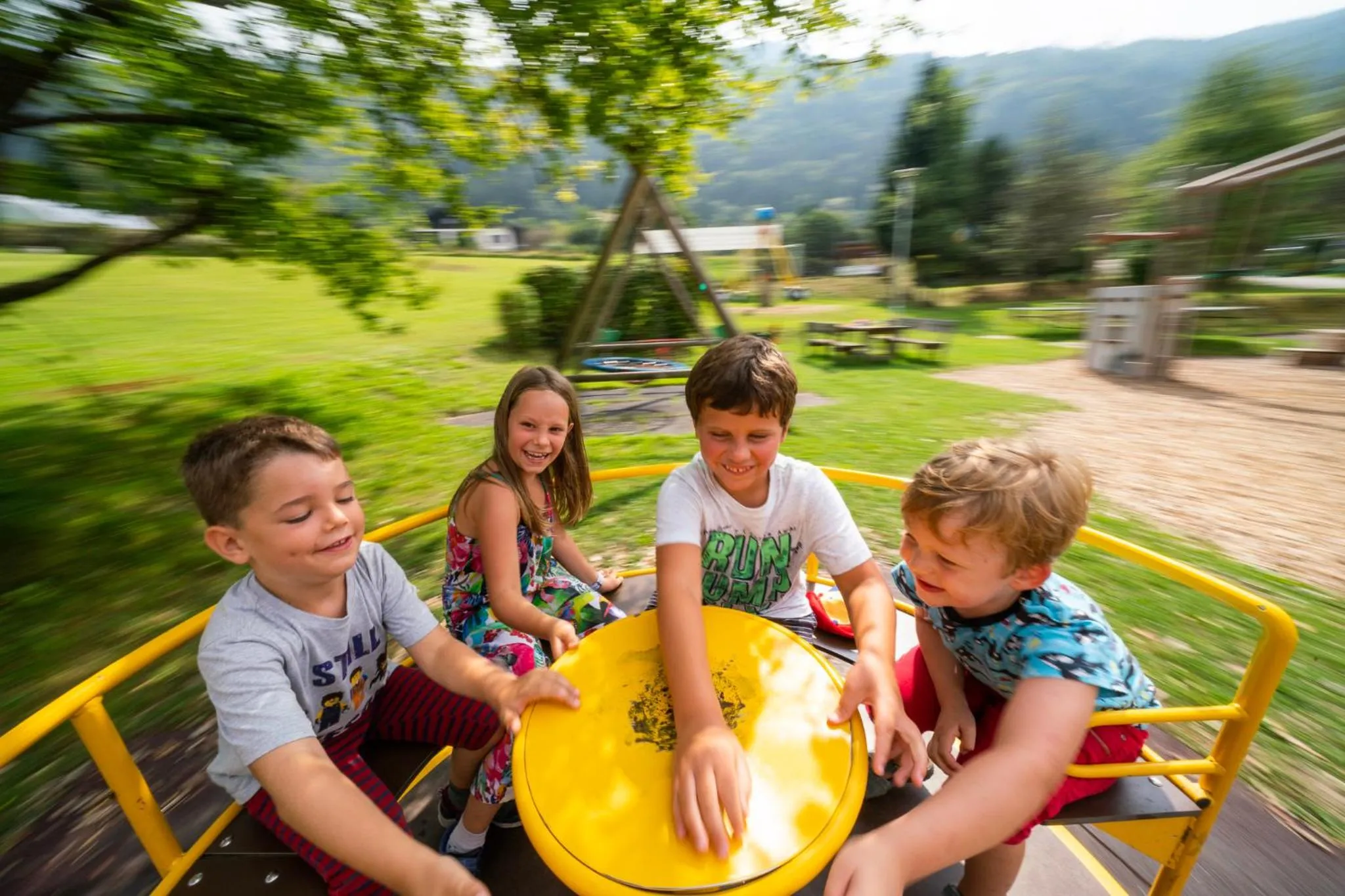 Children play ground in Wellness Landhaus Parth