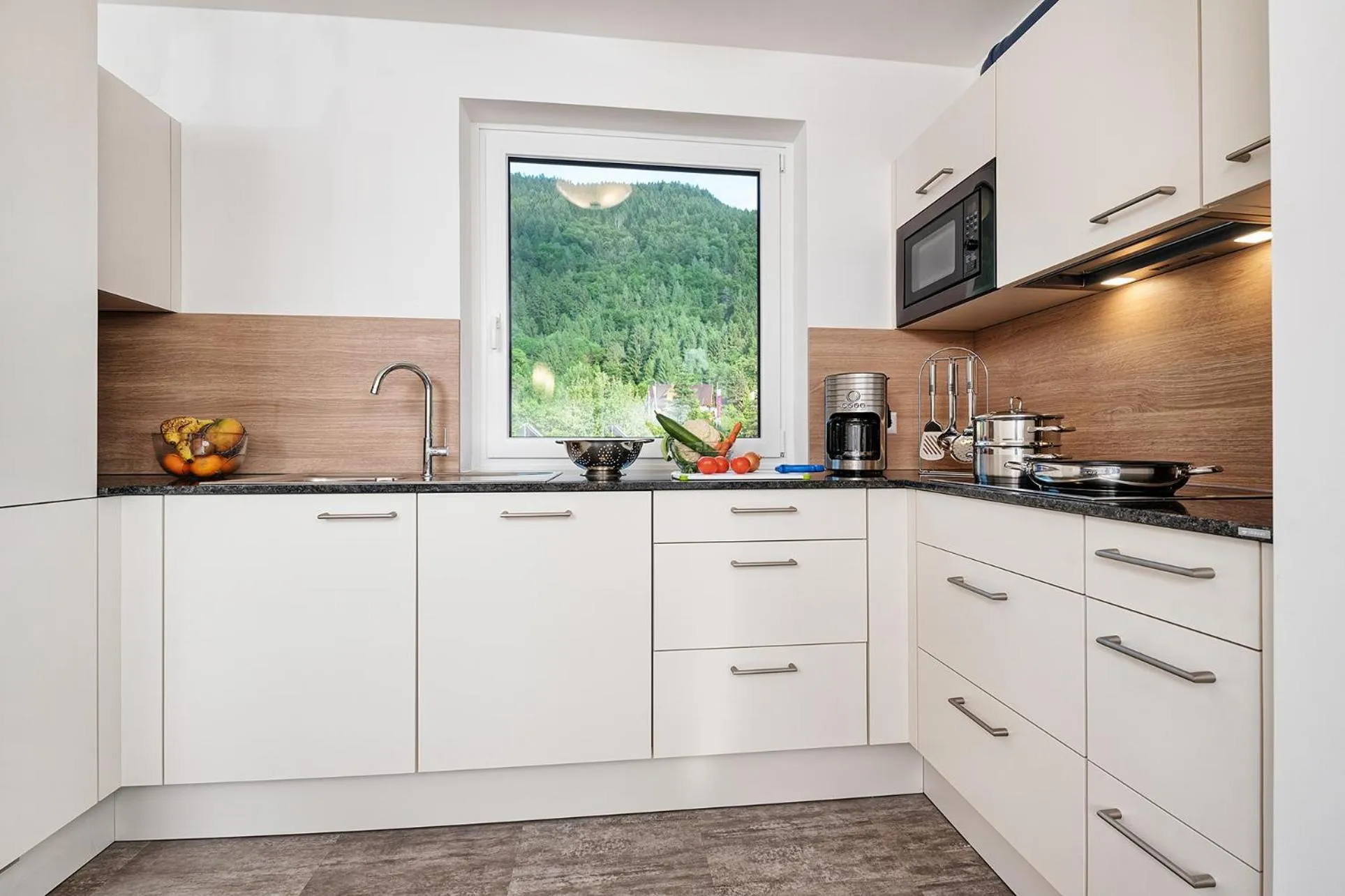 Kitchen or kitchenette in Wellness Landhaus Parth