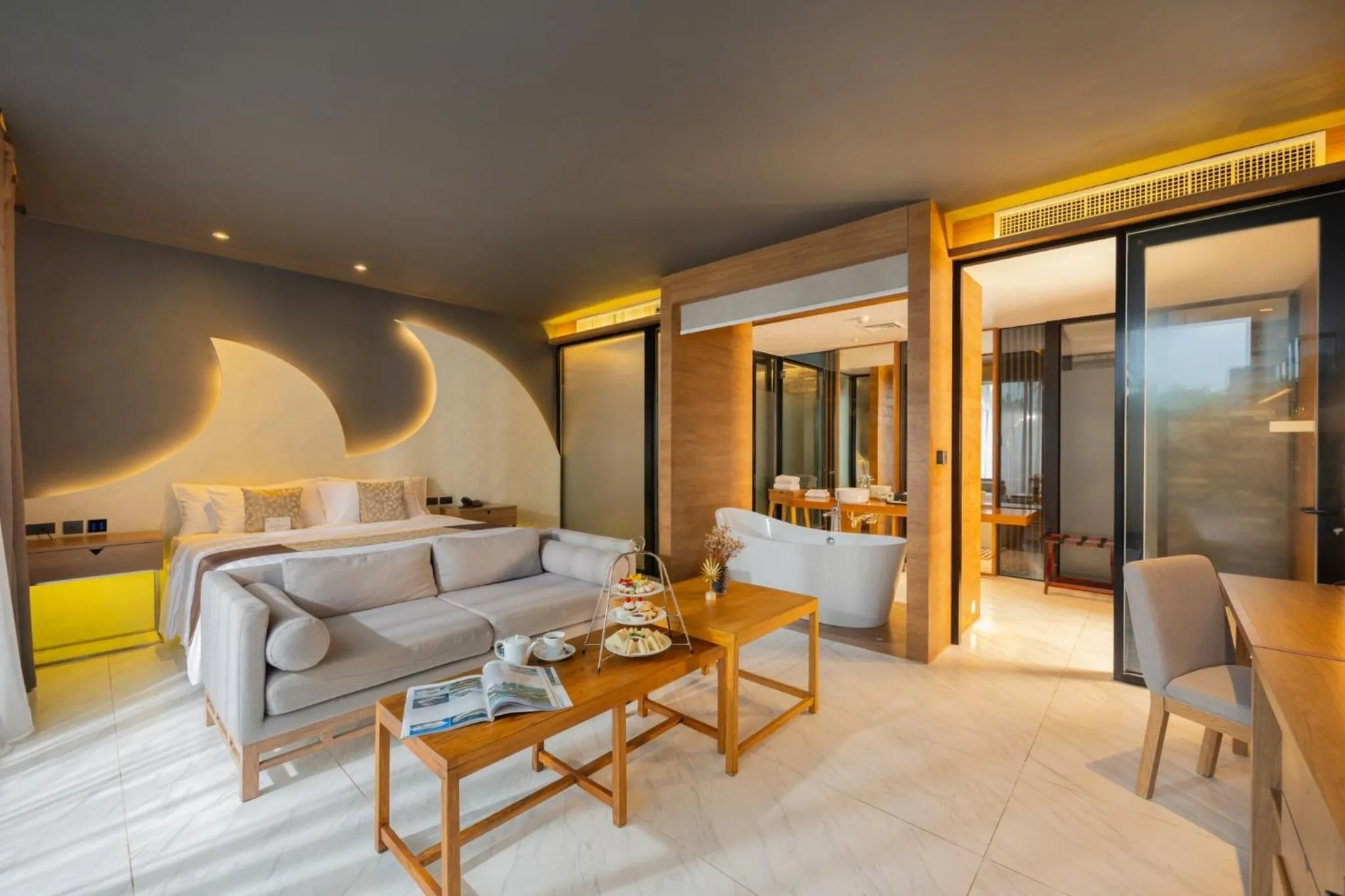 Bed in The Yana Villas Hua Hin