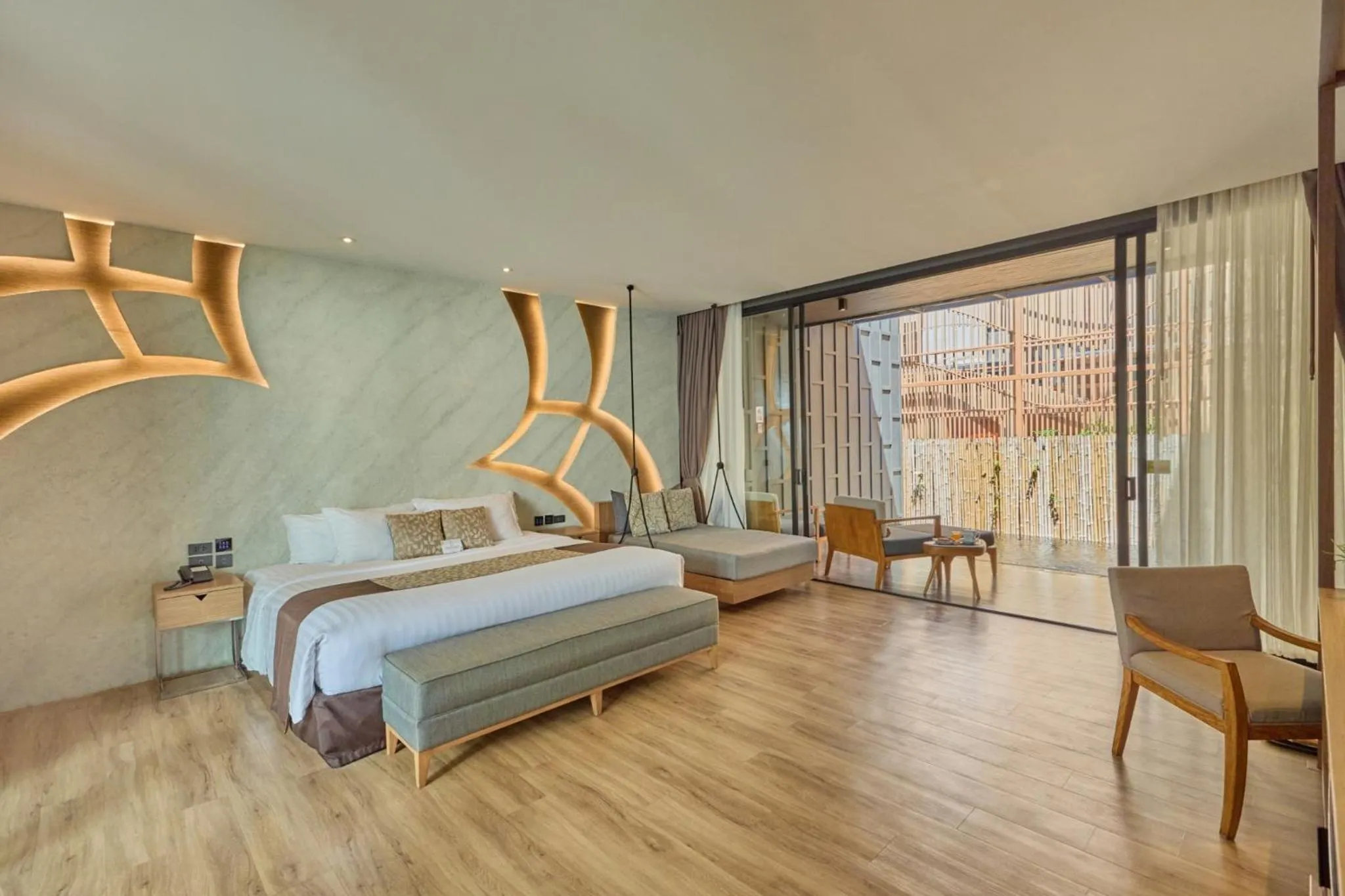 Bed in The Yana Villas Hua Hin