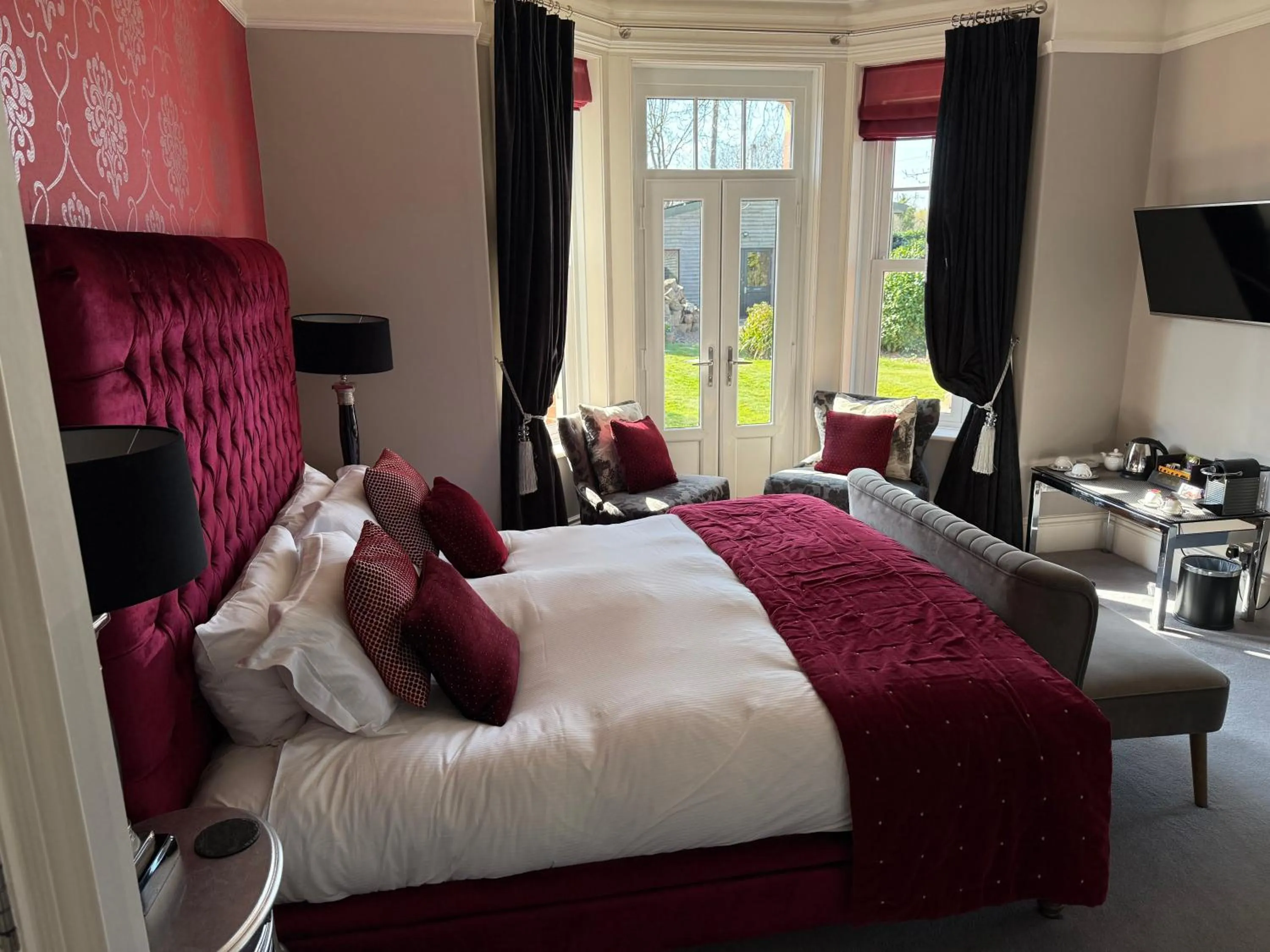 Bed in Dower House Hotel