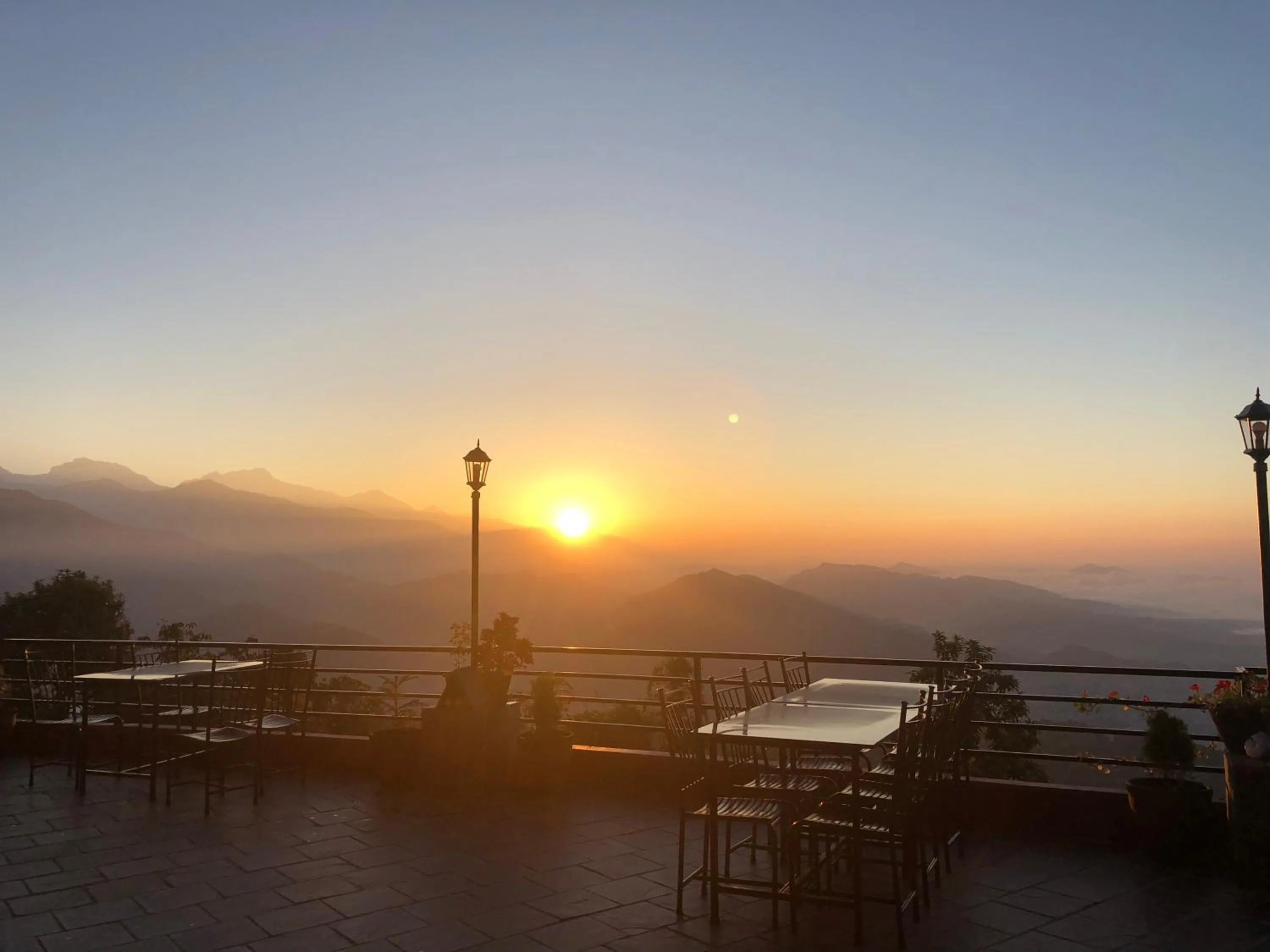 Sunrise in Hotel Pristine Himalaya