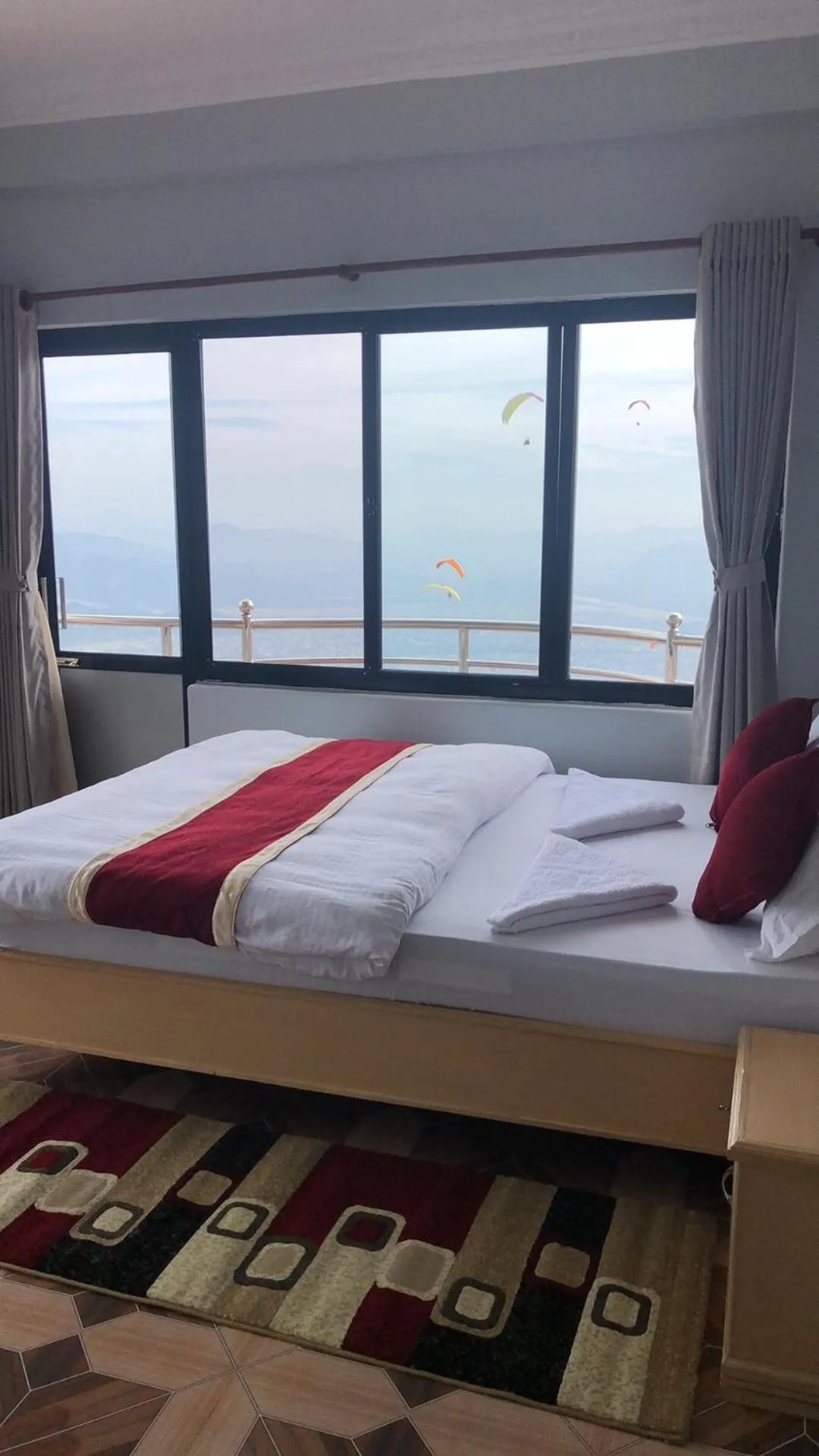 Bed in Hotel Pristine Himalaya