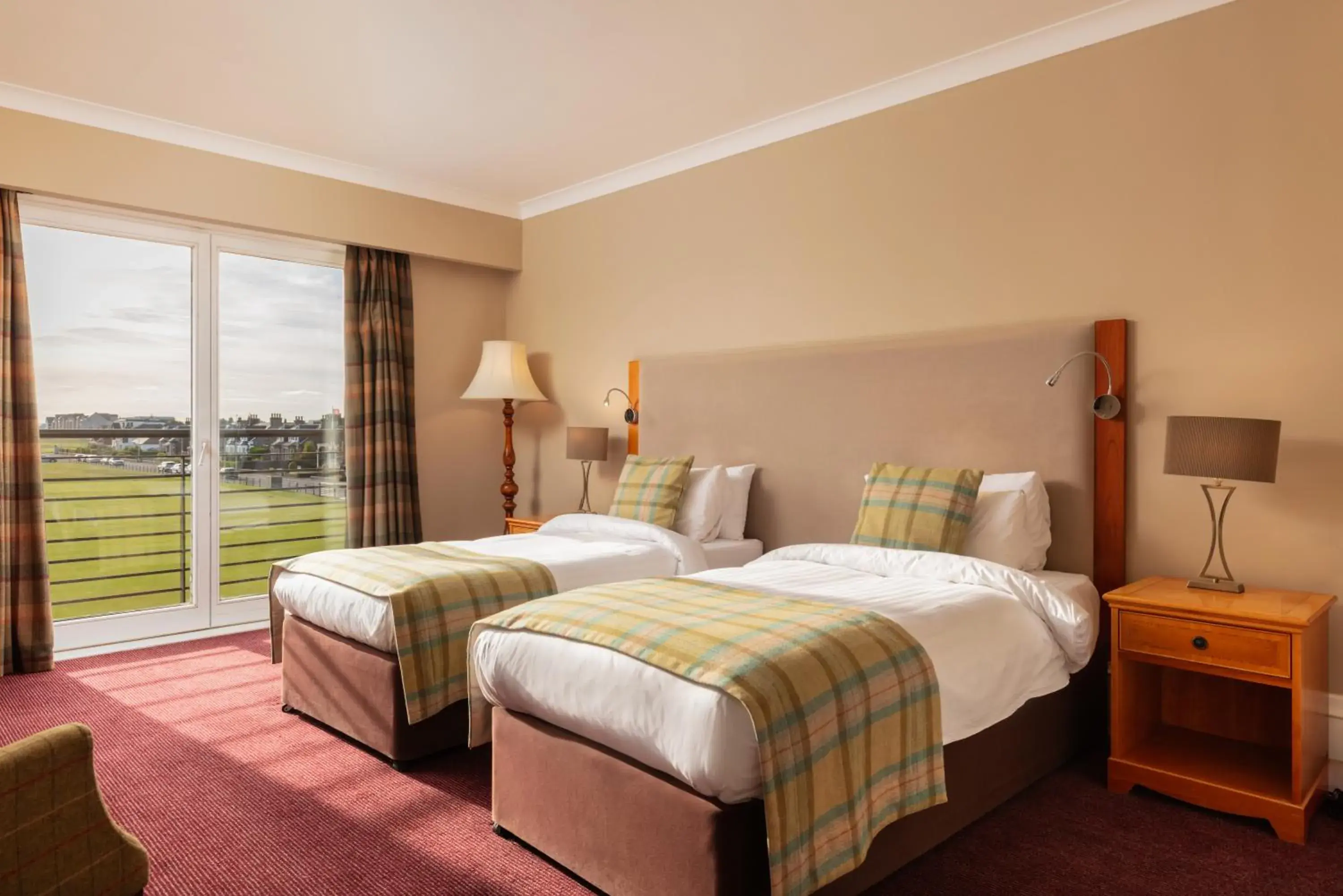 Twin Room with Golf View in Carnoustie Golf Hotel 'A Bespoke Hotel’ Twin Room with Golf View in Carnoustie Golf Hotel 'A Bespoke Hotel’