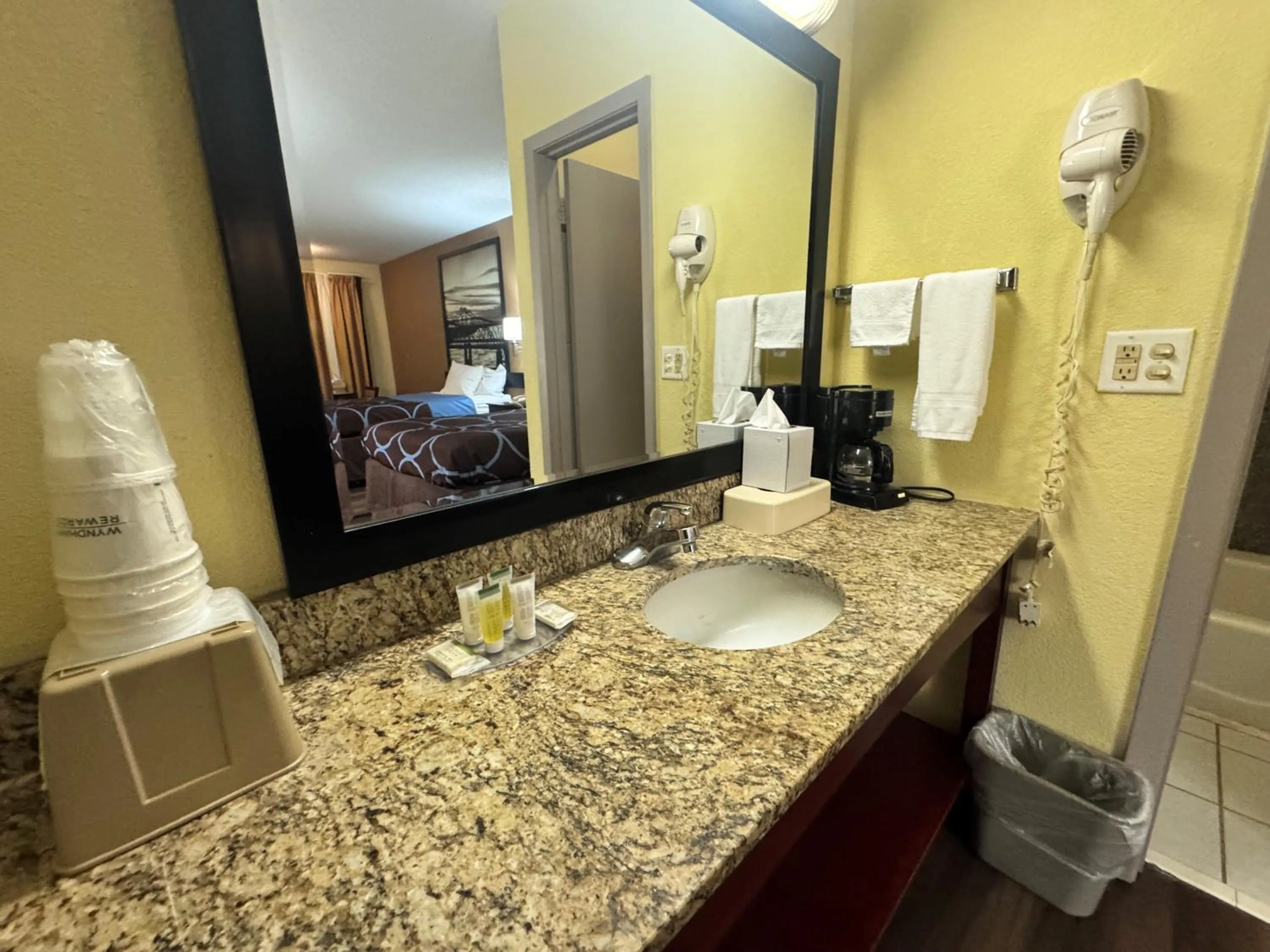 Bathroom in Super 8 by Wyndham Laurel