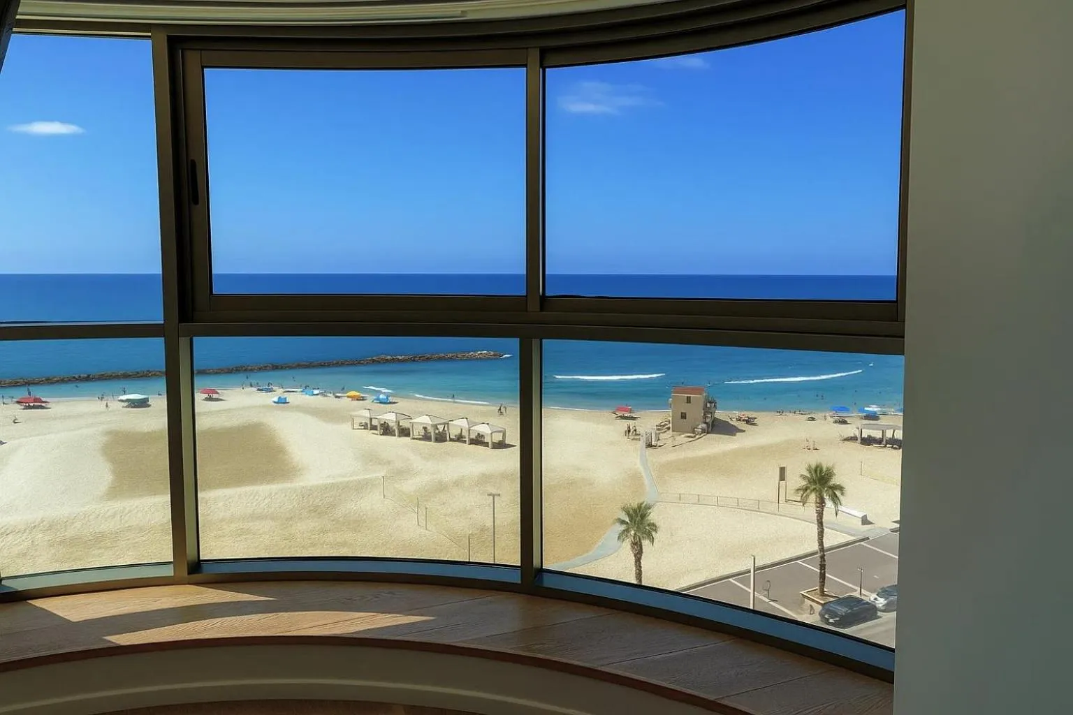 Living room in Luxurious Beach apartments