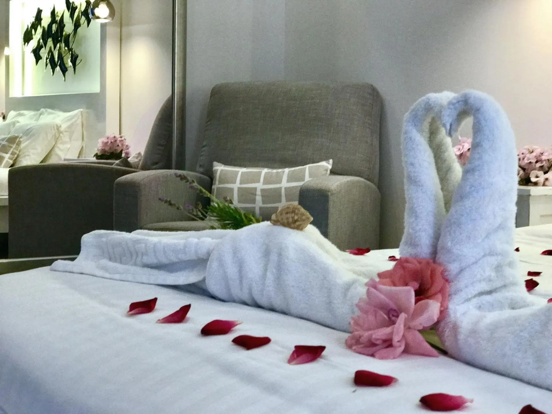 Bed in IONIAN SUITES by Bruskos