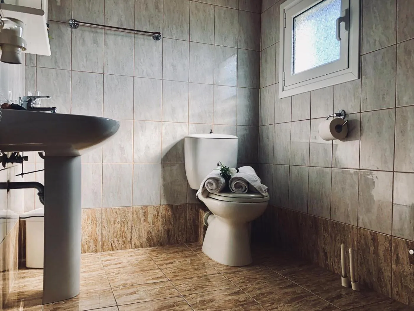 Bathroom in IONIAN SUITES by Bruskos