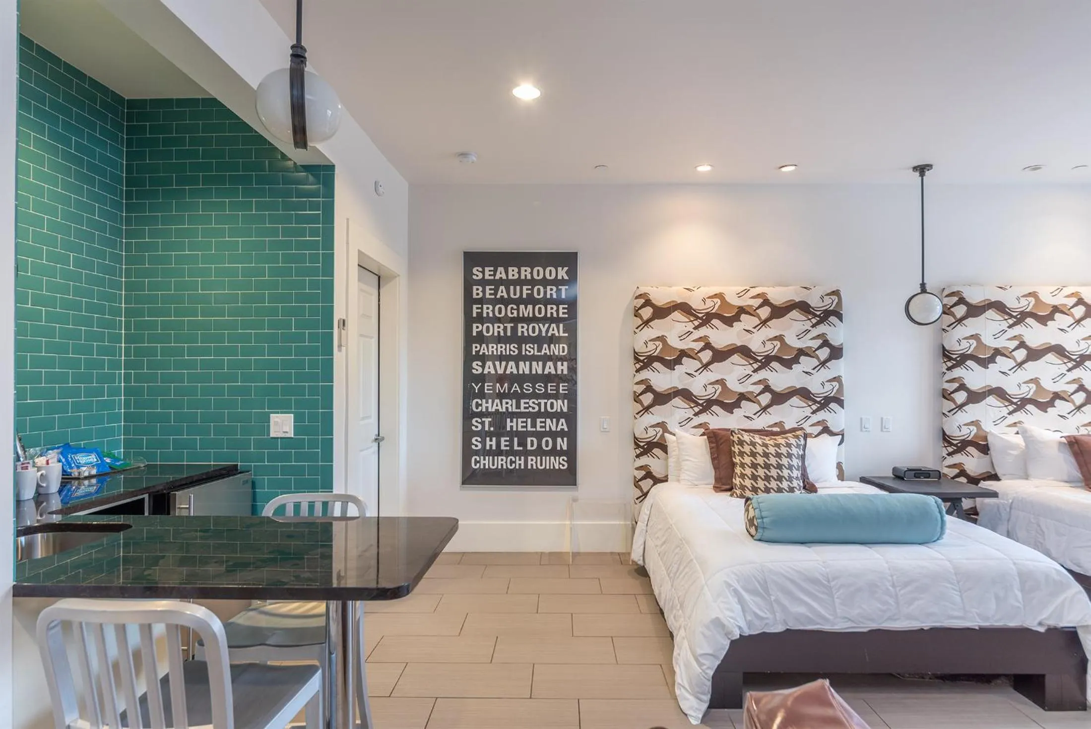 Bed in The Beaufort Inn