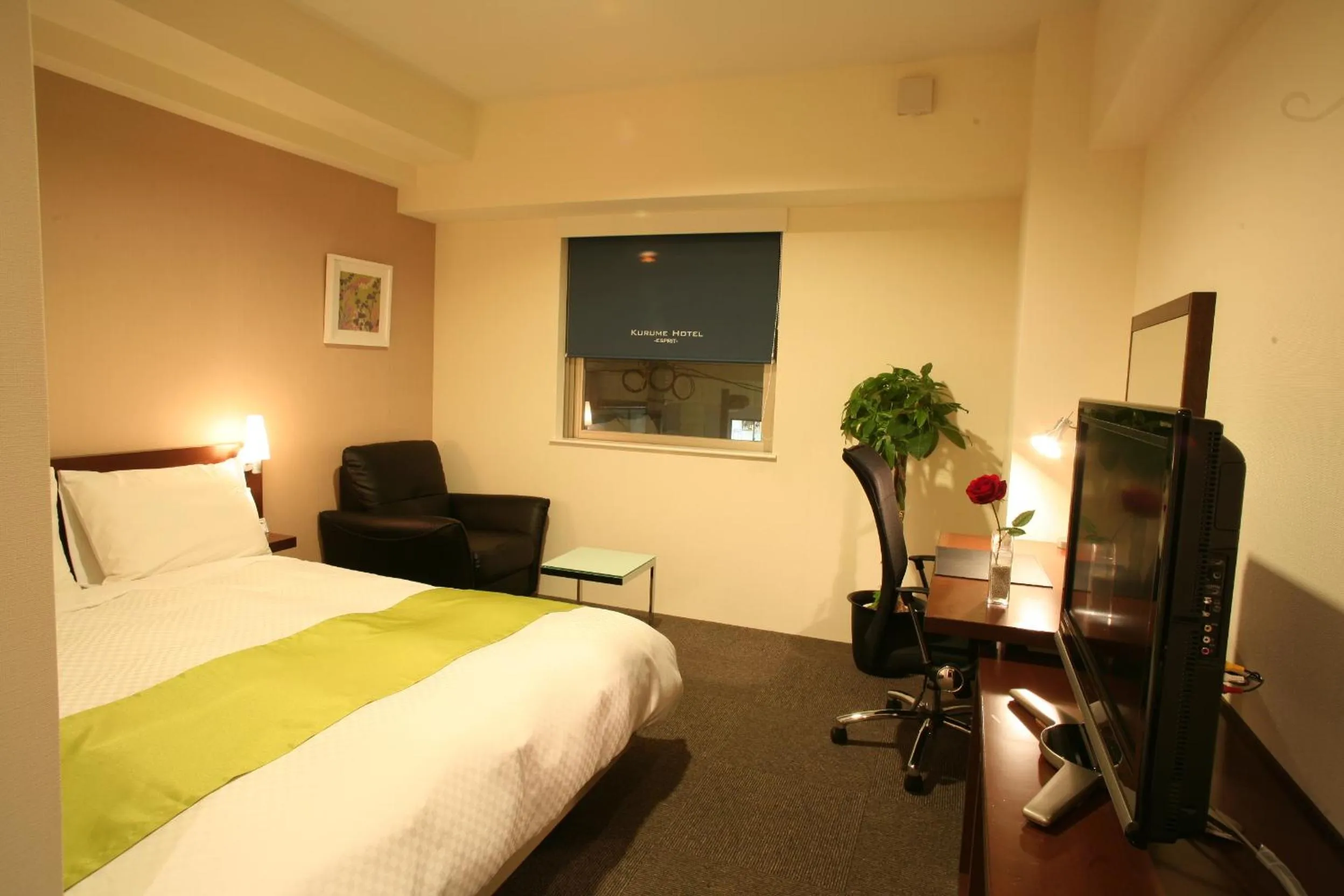 Photo of the whole room, Bed in Kurume Hotel Esprit