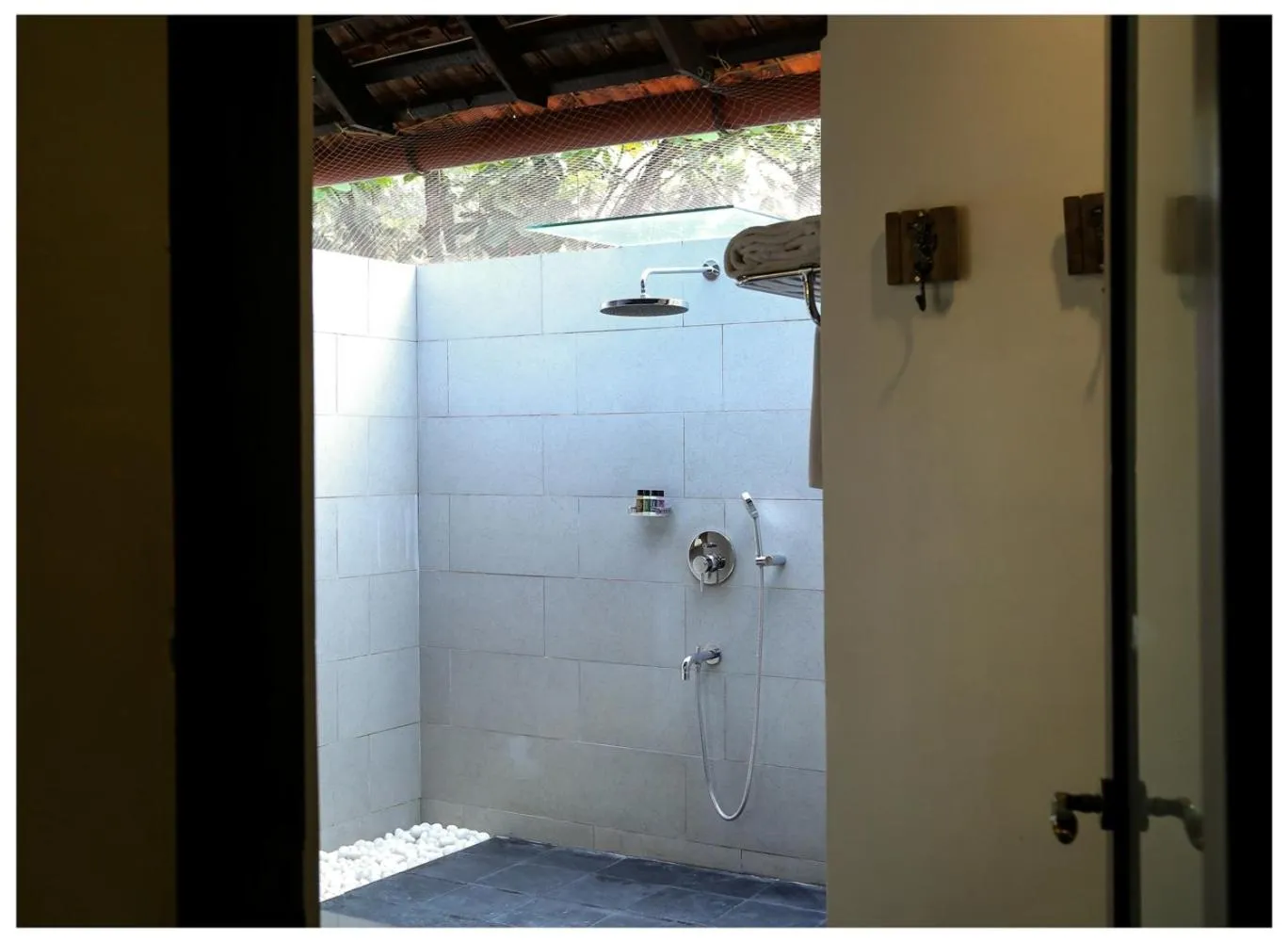 Shower in Seclude Kerala, Marari Sands