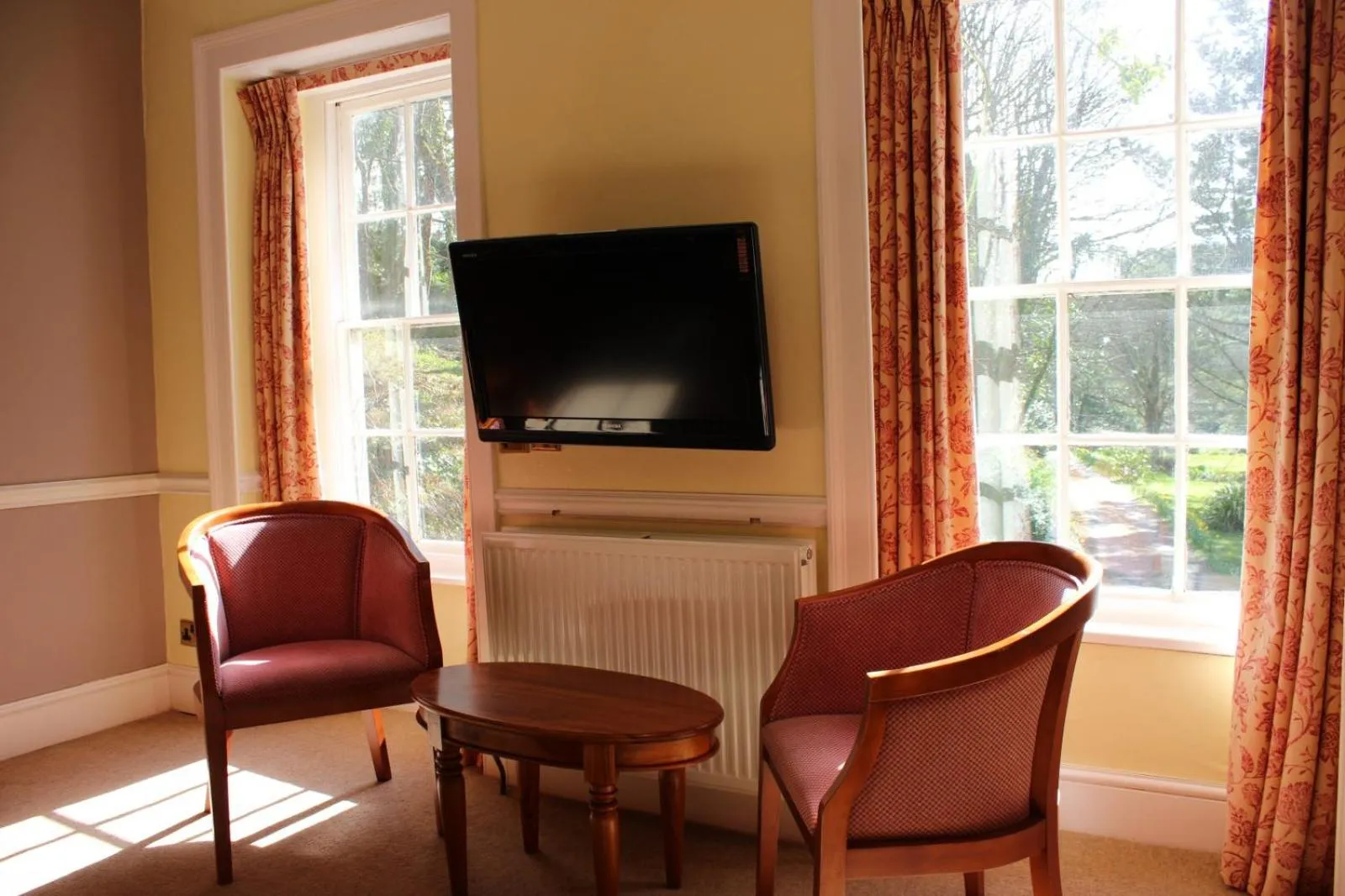 Seating area in Rose in Vale Country House Hotel