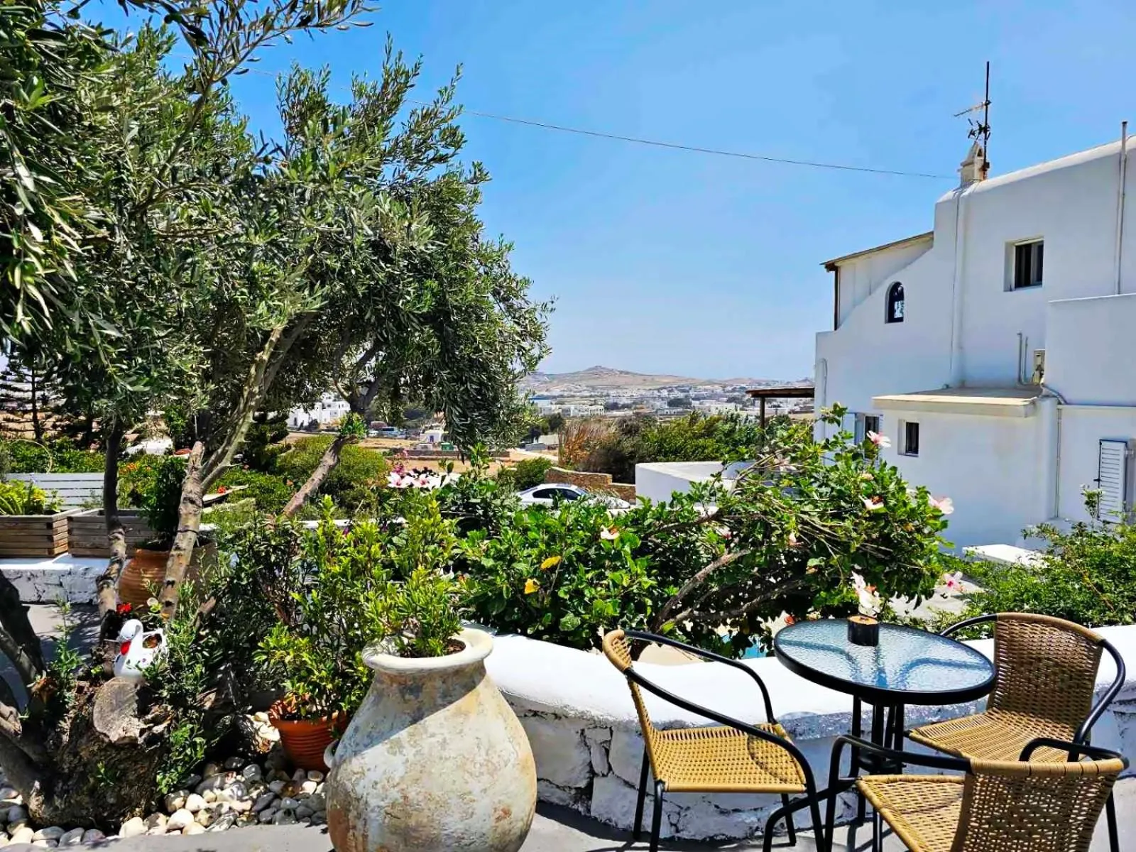 Patio in Mykonian Breeze