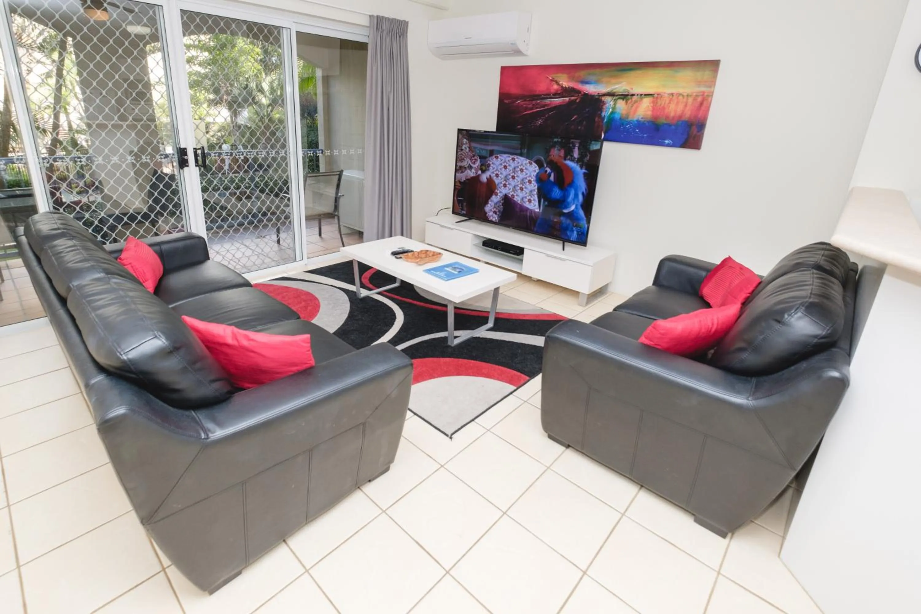 Living room in Sanctuary Lake Apartments