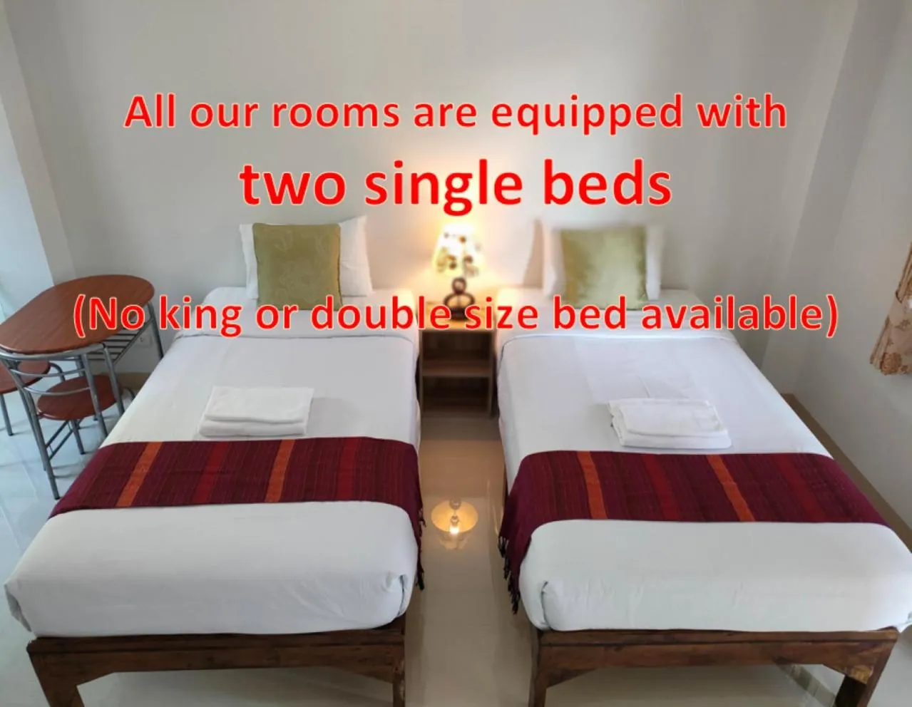 Bed in Rena House Chiang Mai