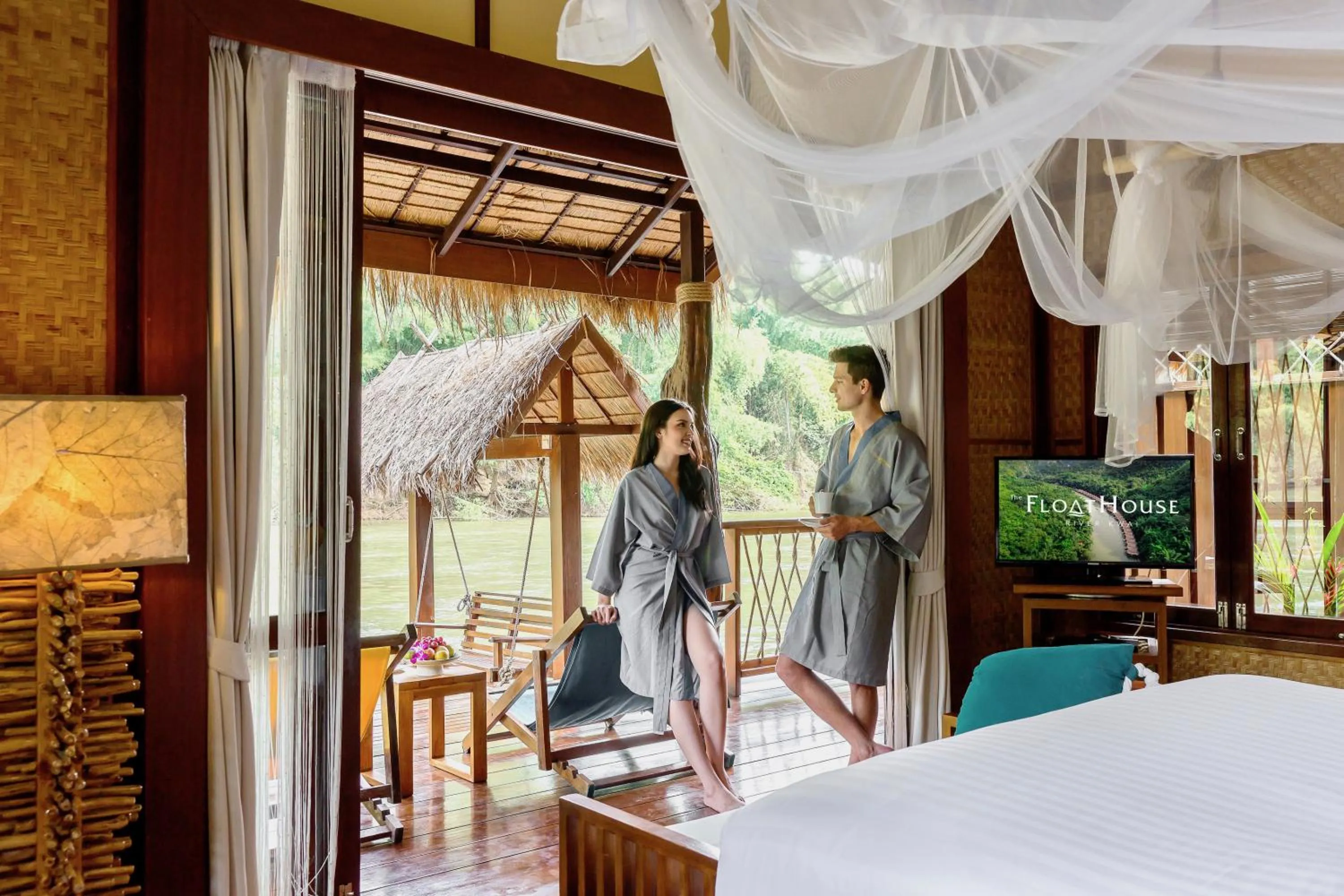 People in The Float House River Kwai