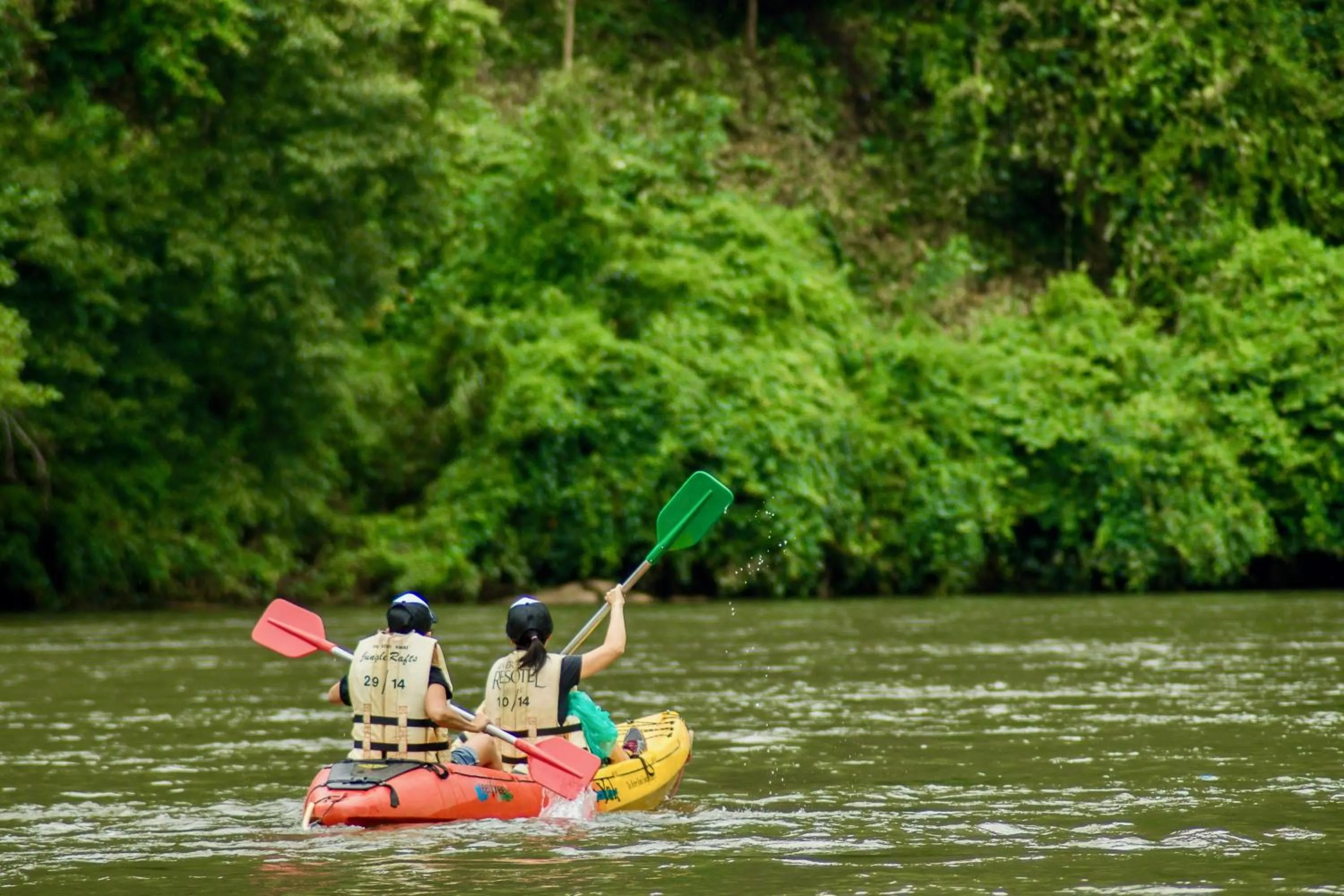 Canoeing in The Float House River Kwai