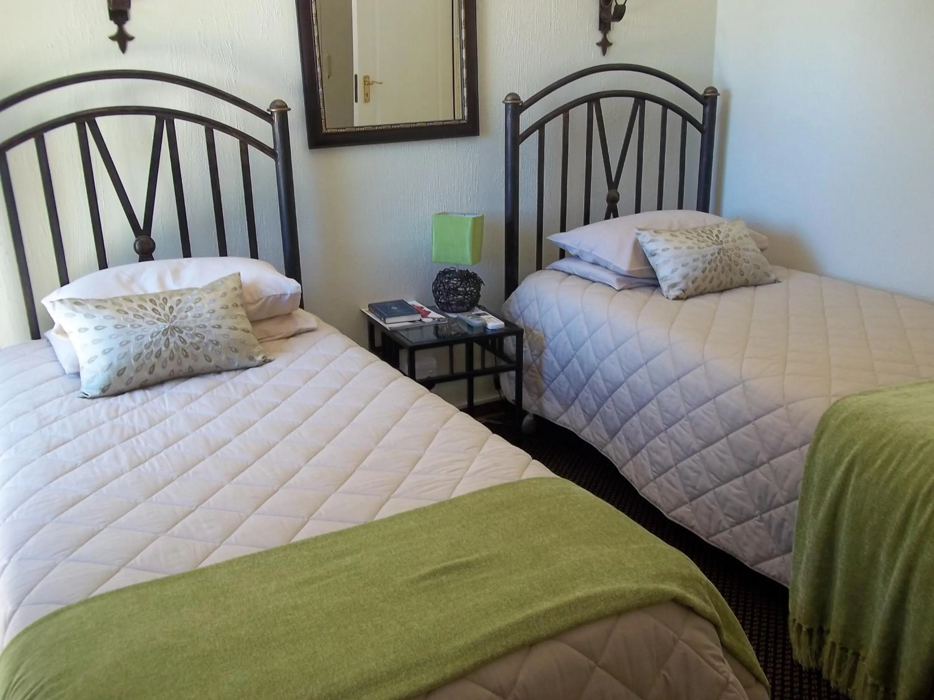 Bed in Rise and Shine Lodge