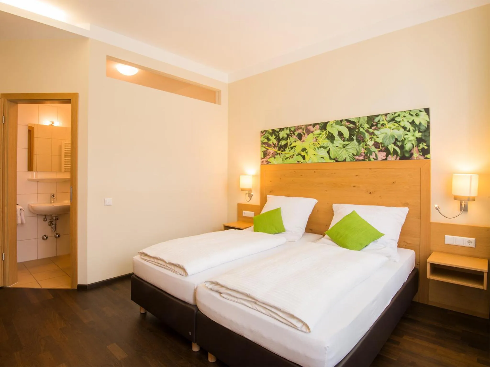 Bed in Hotel Brauereigasthof Amberger