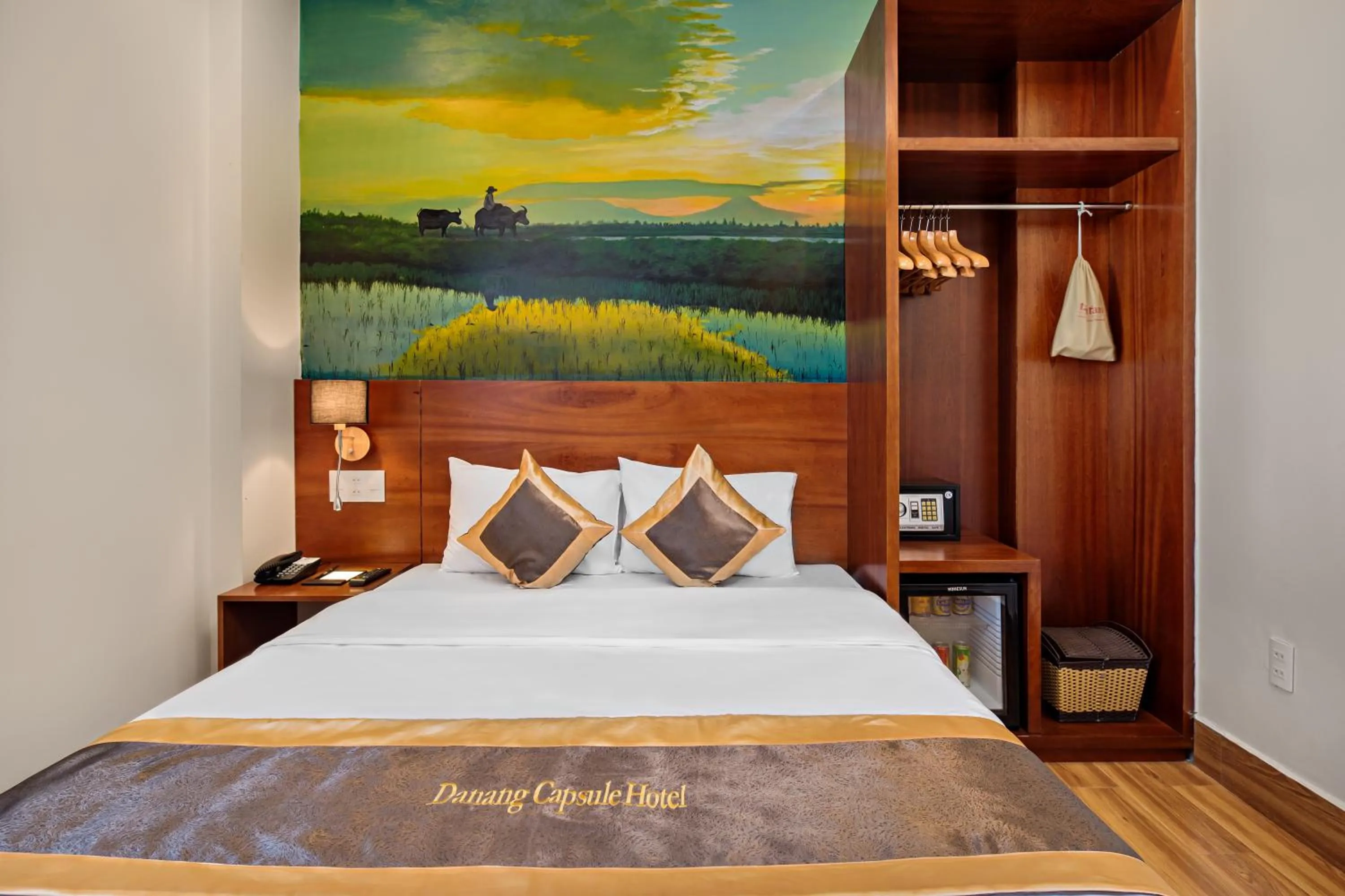 Bedroom, Bed in Danang Capsule Hotel & Rooftop Bar