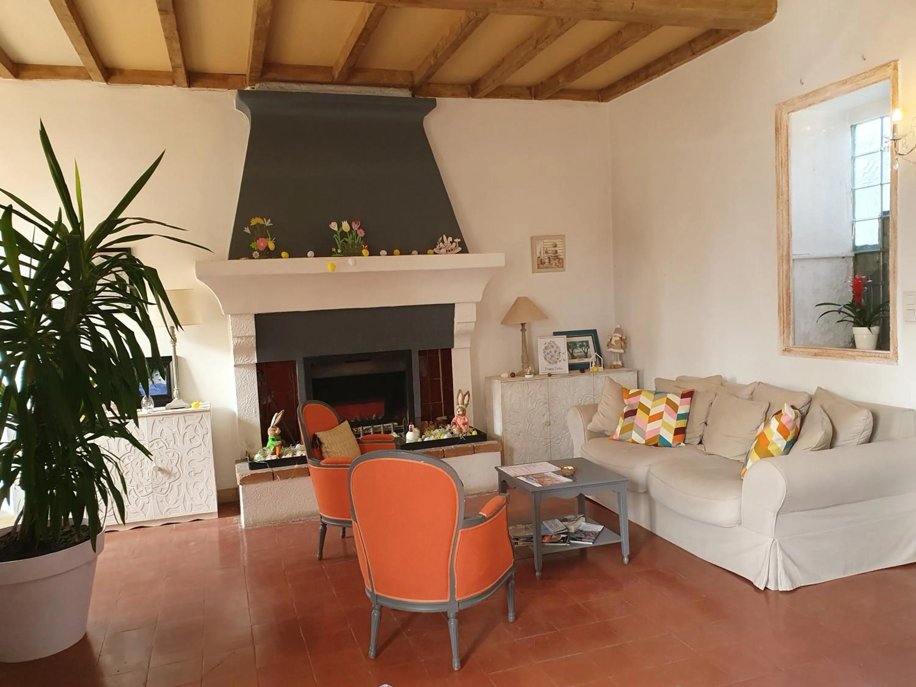 Living room in Le Mas des Quintrands Manosque - Motel de charme
