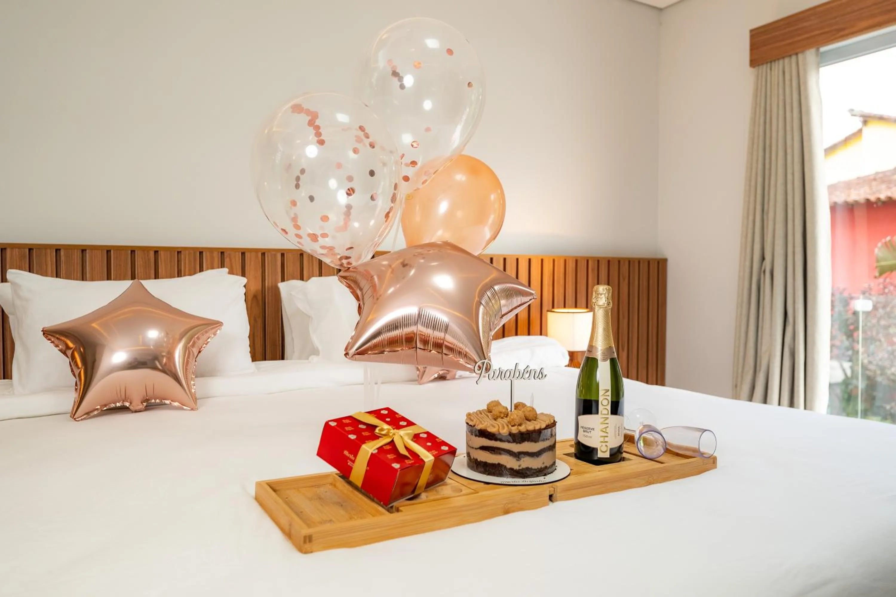 Bed in Pousada Villa del Sol