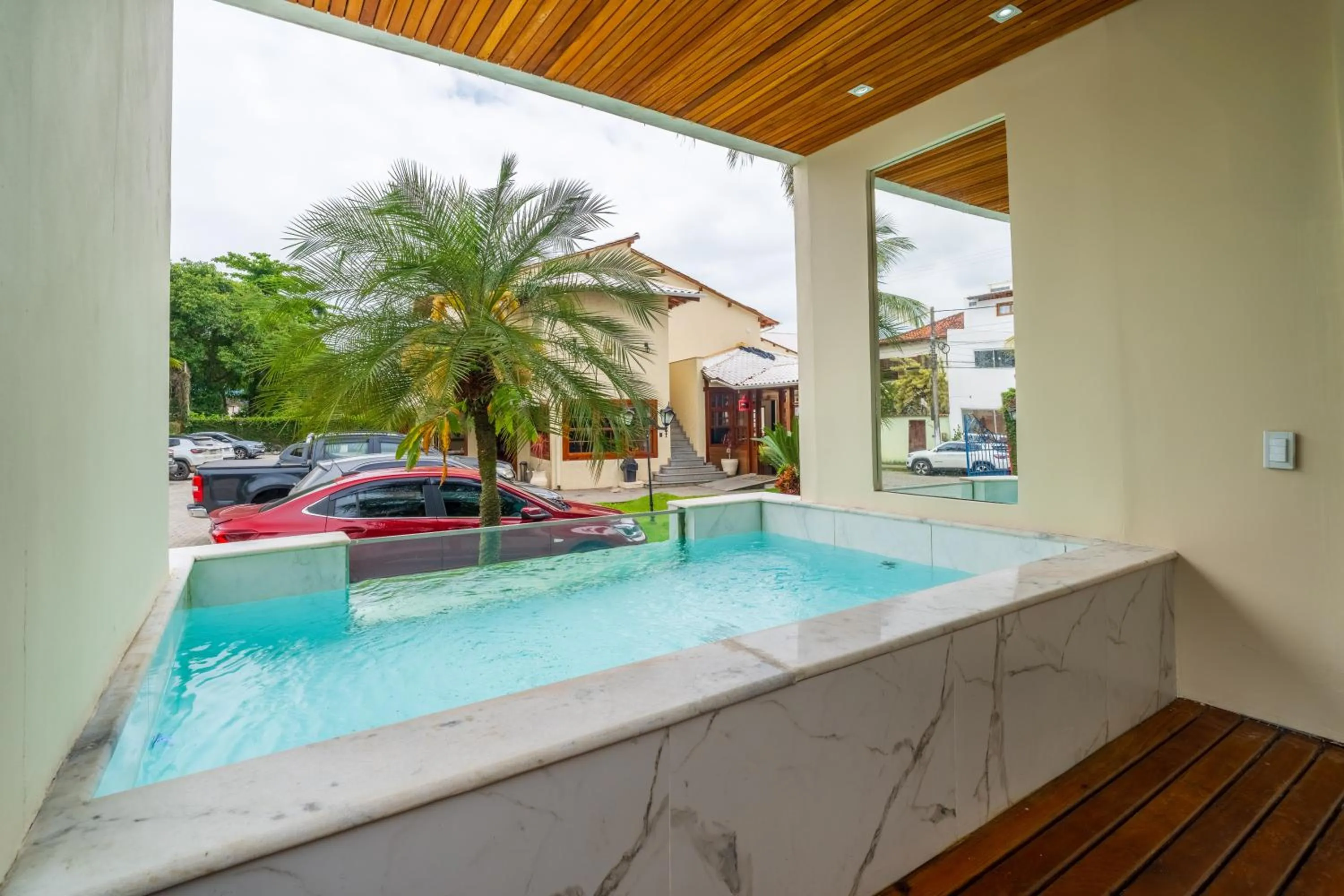 Pool view in Pousada Villa del Sol